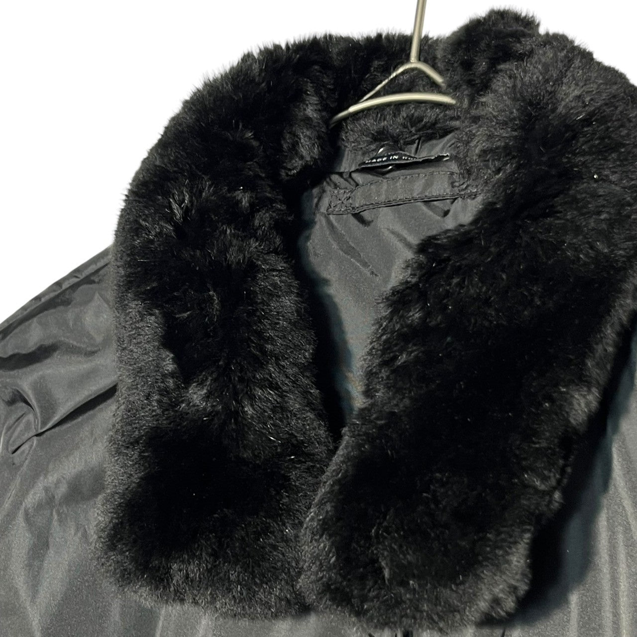 'S Max Mara(エス マックスマーラ) fur embellished down coat ファー装飾 ダウンコート 36(S) ブラック