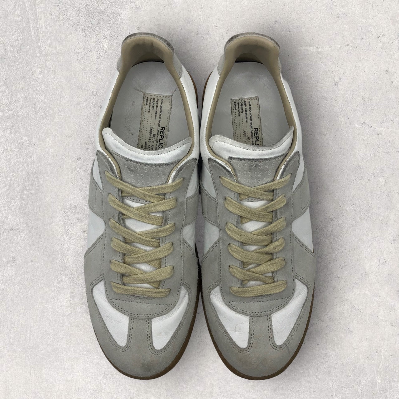 Maison Margiela(メゾンマルジェラ) 22SS GERMAN TRAINER ジャーマントレーナー ローカット スニーカー S57WS0236 40(25.5~26cm) ホワイト 22年モデル