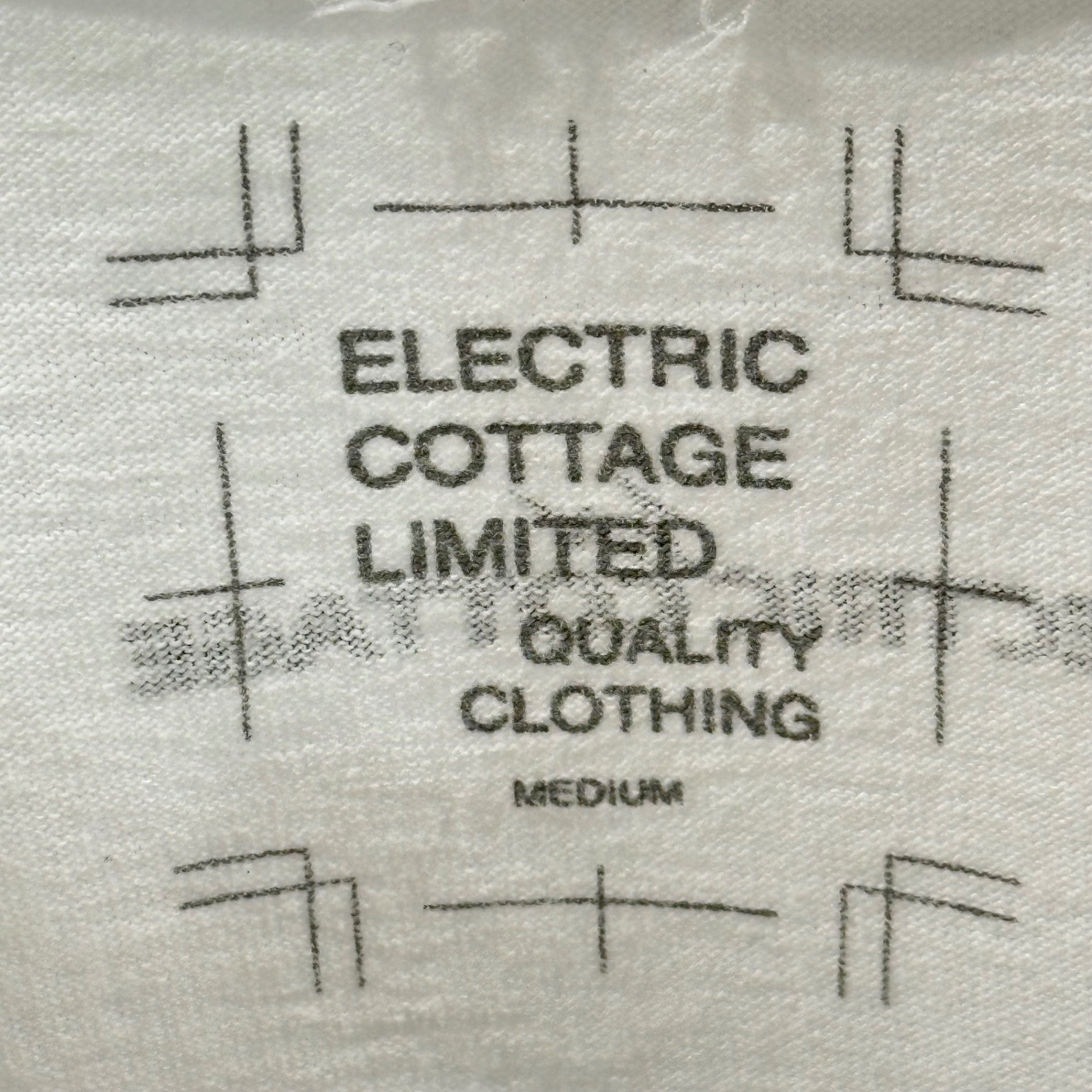 ELECTRIC COTTAGE(エレクトリックコテージ) Earth Graphic S/S T-Shirt アース グラフィック 半袖 Tシャツ M ホワイト×カーキ×ネイビー