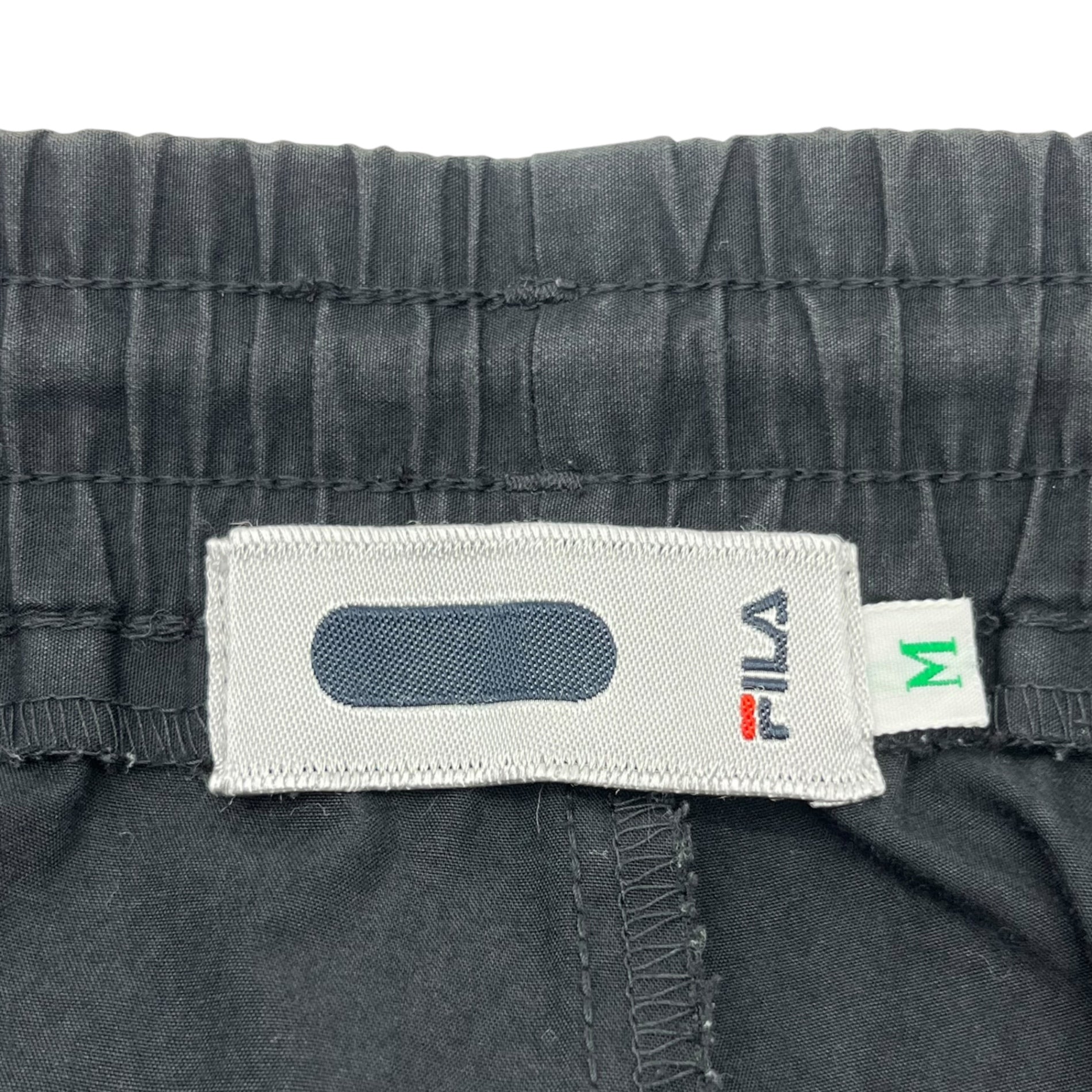 FILA(フィラ) 90's vintage track pants ヴィンテージ トラック パンツ パッチ イージー M ブラック カネボウ フィラ営業部製