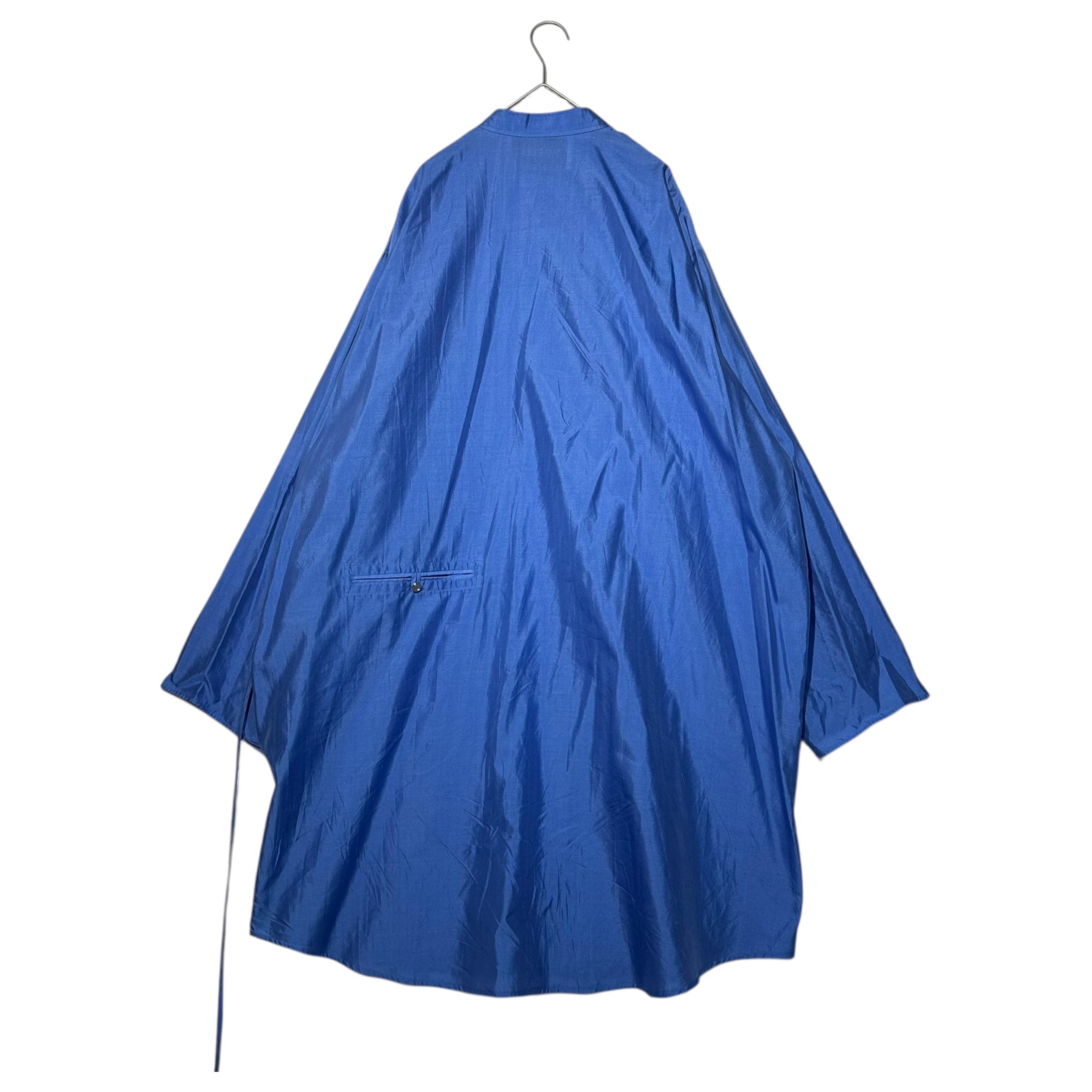 WARDER(ワーダー) 23SS Hospital Gown Shirt ホスピタル ガウン シャツ 00-23-1-02026 FREE サックスブルー シルク100% 参考定価54,000円+税