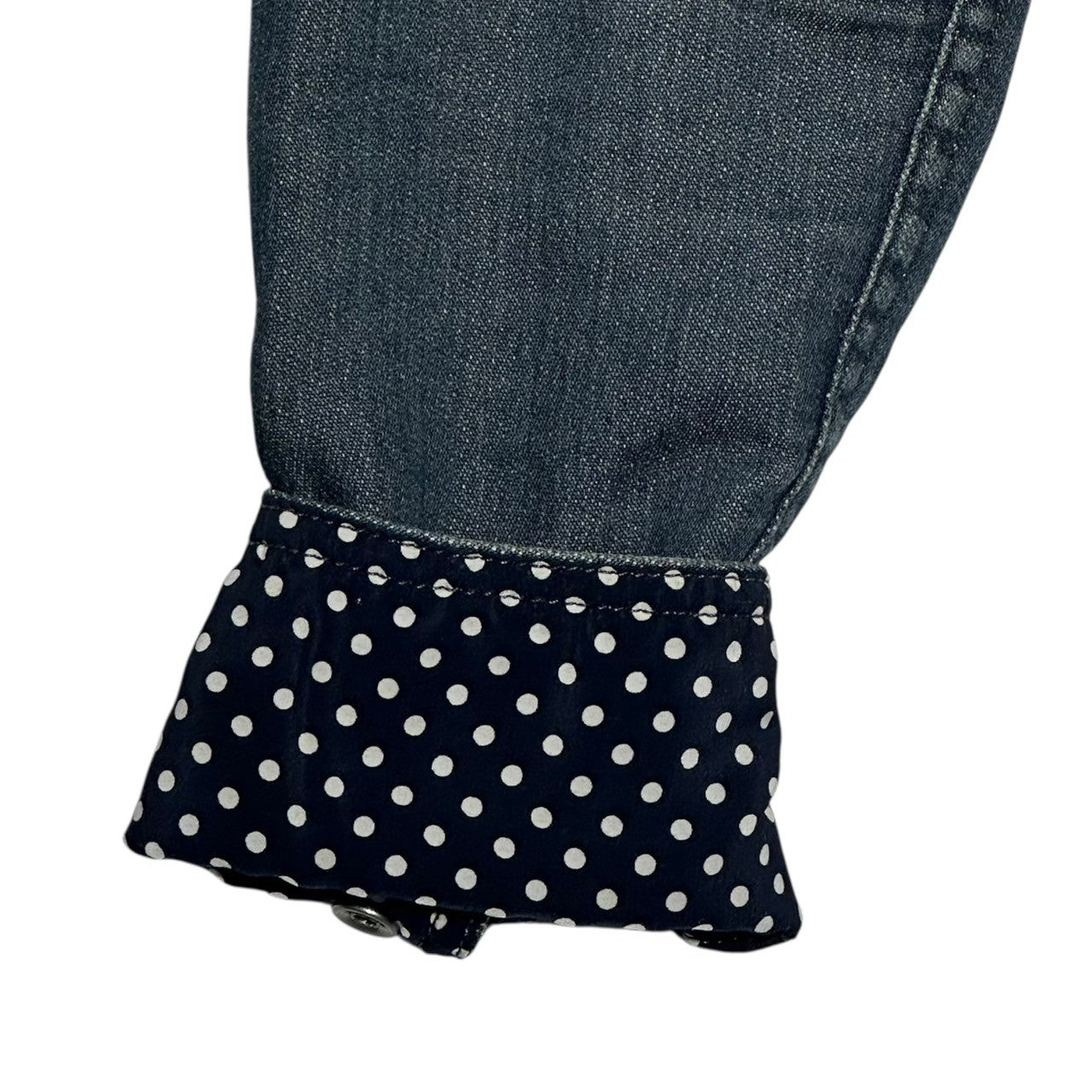 1PIU1UGUALE3(ウノピゥウノウグァーレトレ) DAMAGE SWEAT DENIM WESTERN SHIRT スウェット デニム ウエスタン シャツ MRS011 54(XL程度) インディゴ ヴィンテージ加工