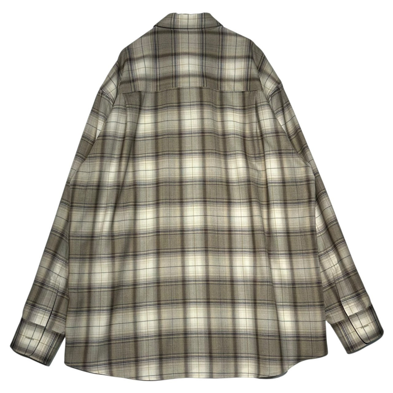 AURALEE(オーラリー) 23AW SUPER LIGHT WOOL CHECK スーパー ライト ウール チェック シャツ A23AS01LC 5(L) ライトブラウン 著名人着用