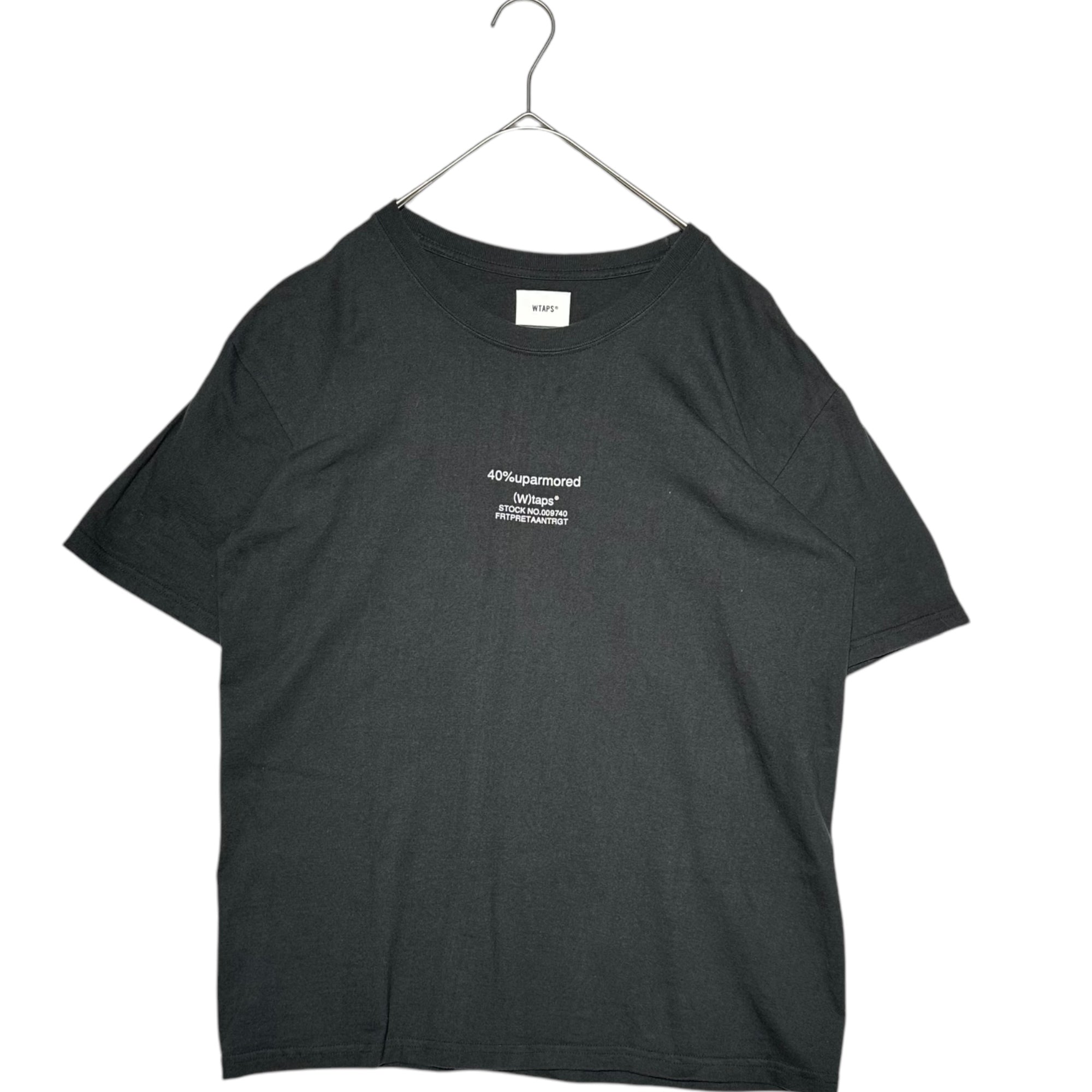 WTAPS(ダブルタップス) 40PCT UPARMORED/SS/COTTON 40パーセント アップアーマード 半袖 コットン Tシャツ 02 ブラック