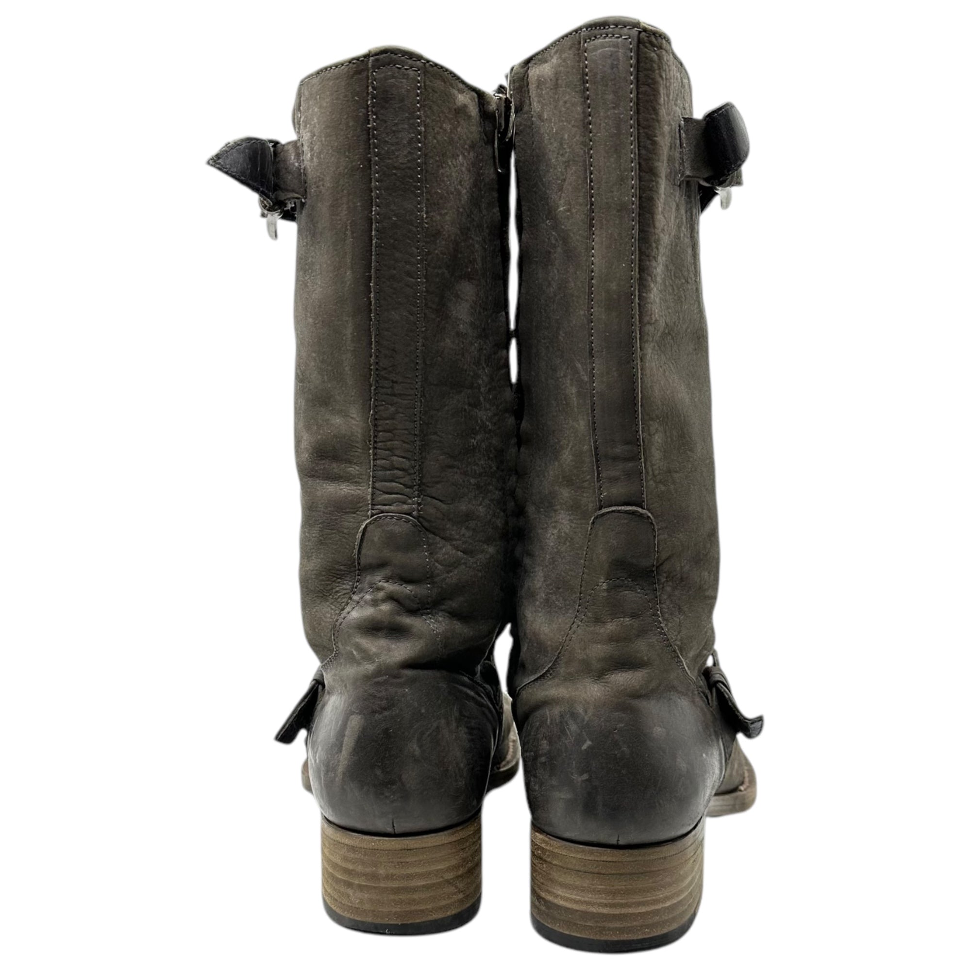 alfredoBANNISTER(アルフレッドバニスター) Side Zip Engineer Boots サイド ジップ エンジニア ブーツ 39(24.5cm~25.0cm) ブラウン ウエスタン レザー