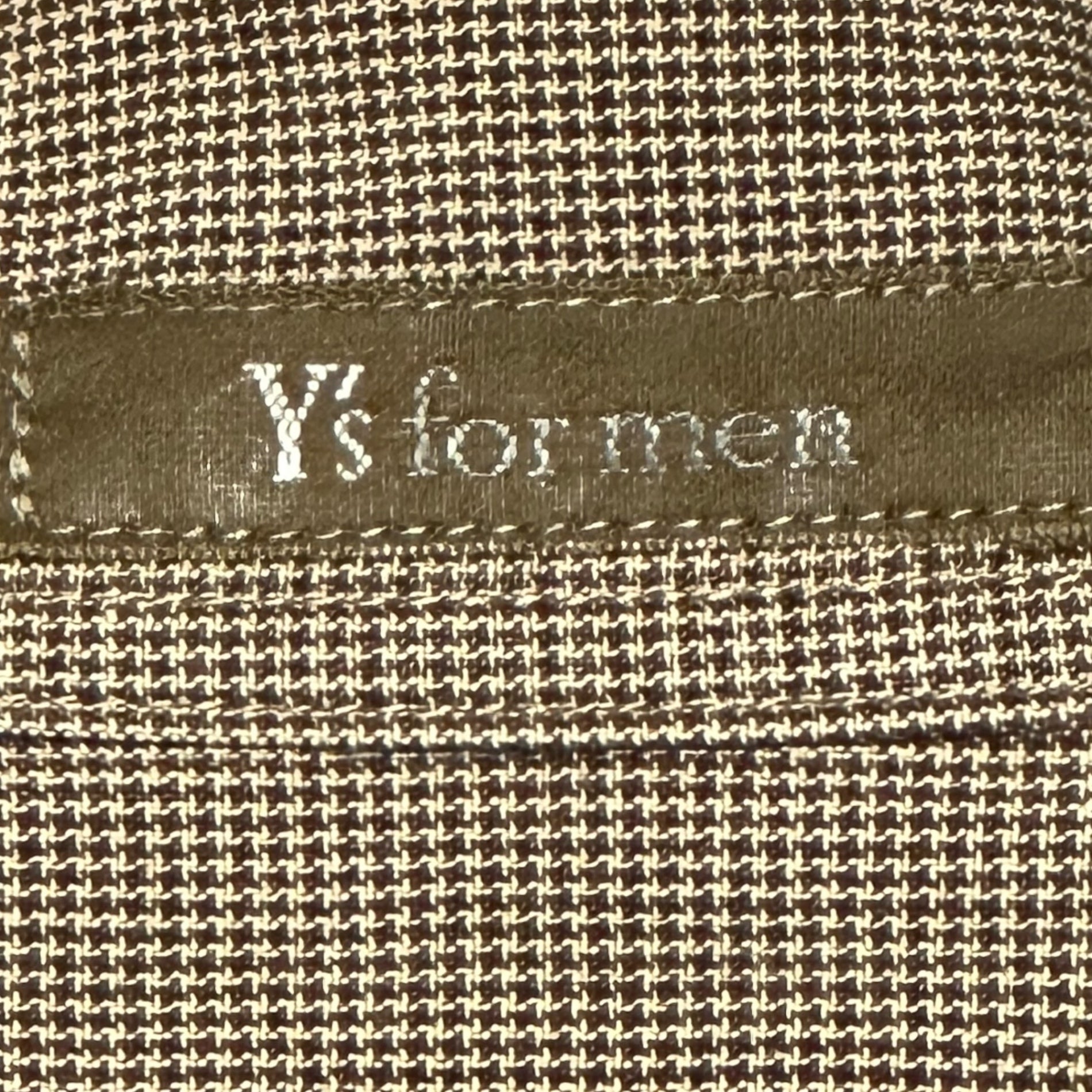 Y's for men(ワイズフォーメン) Vintage Open-Collar Micro Check Shirt ヴィンテージ オープンカラー マイクロ チェック シャツ MG-B03-008 FREE ブラウン