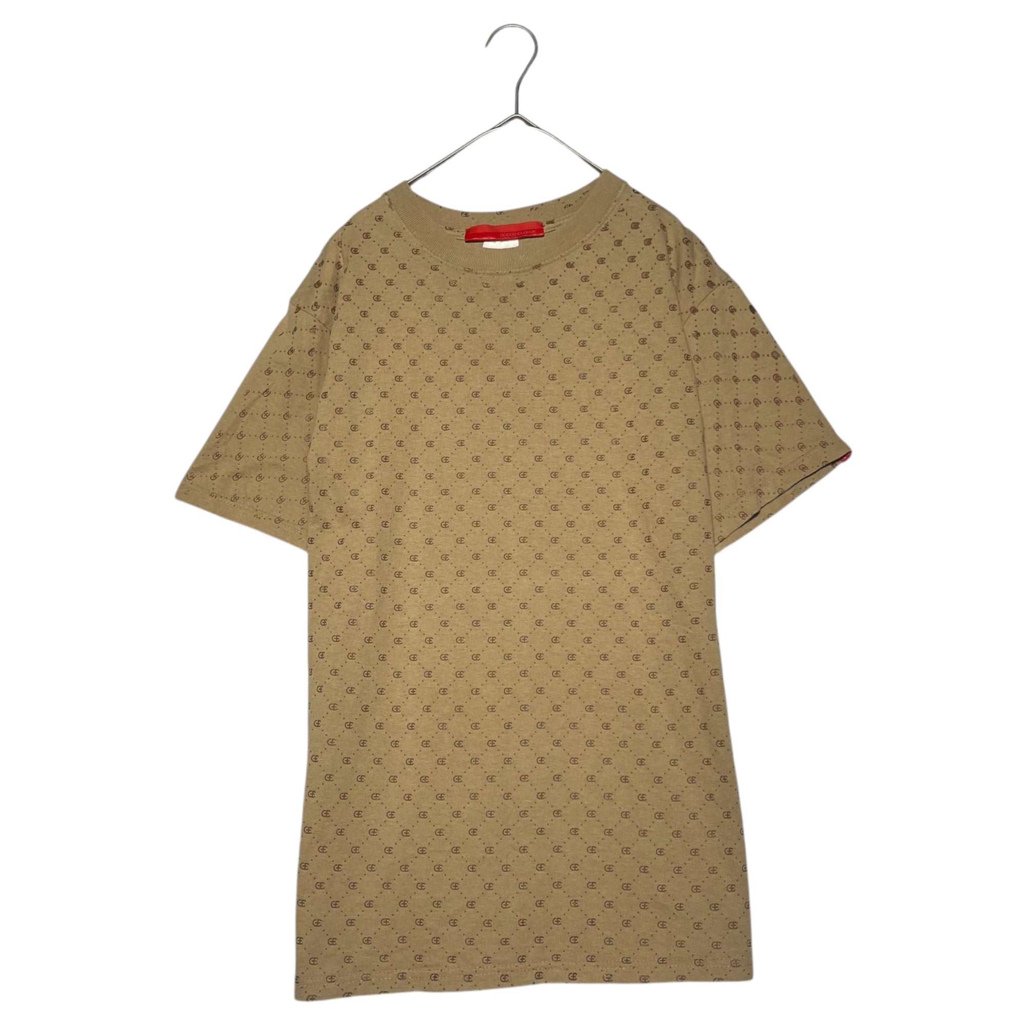 GOODENOUGH(グッドイナフ) 00's anvil GE LOGO TEE アンヴィル GE モノグラム ロゴ Tシャツ M ベージュ