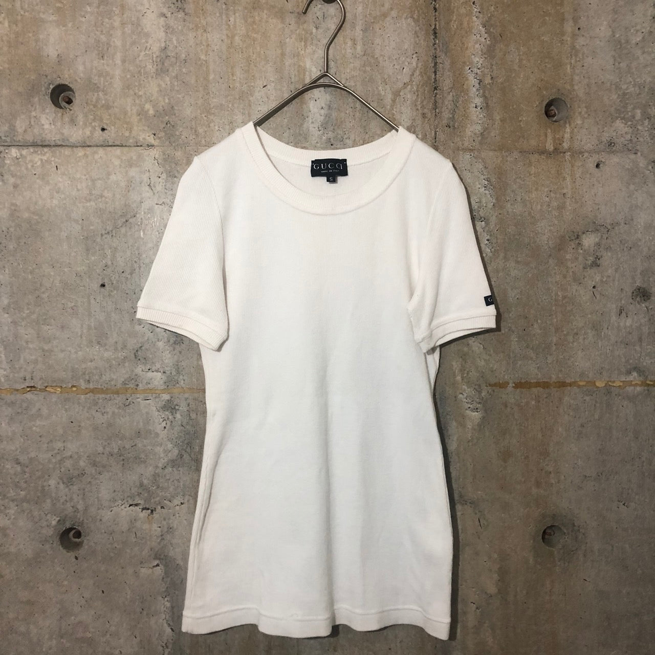 GUCCI(グッチ) リブS/Sカットソー S ホワイト