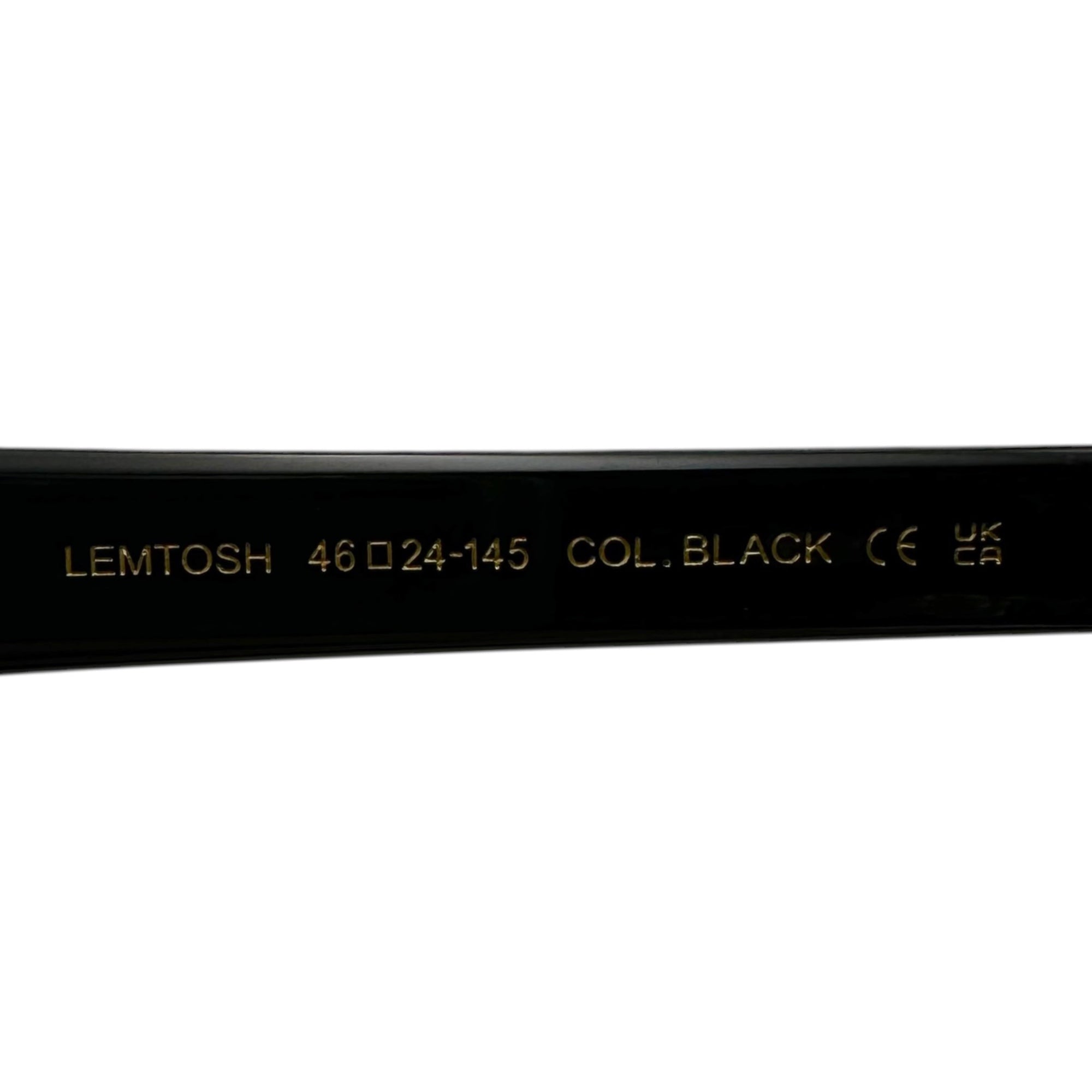 MOSCOT(モスコット) LEMTOSH レムトッシュ サングラス 46□24-145 ブラック メガネ 眼鏡