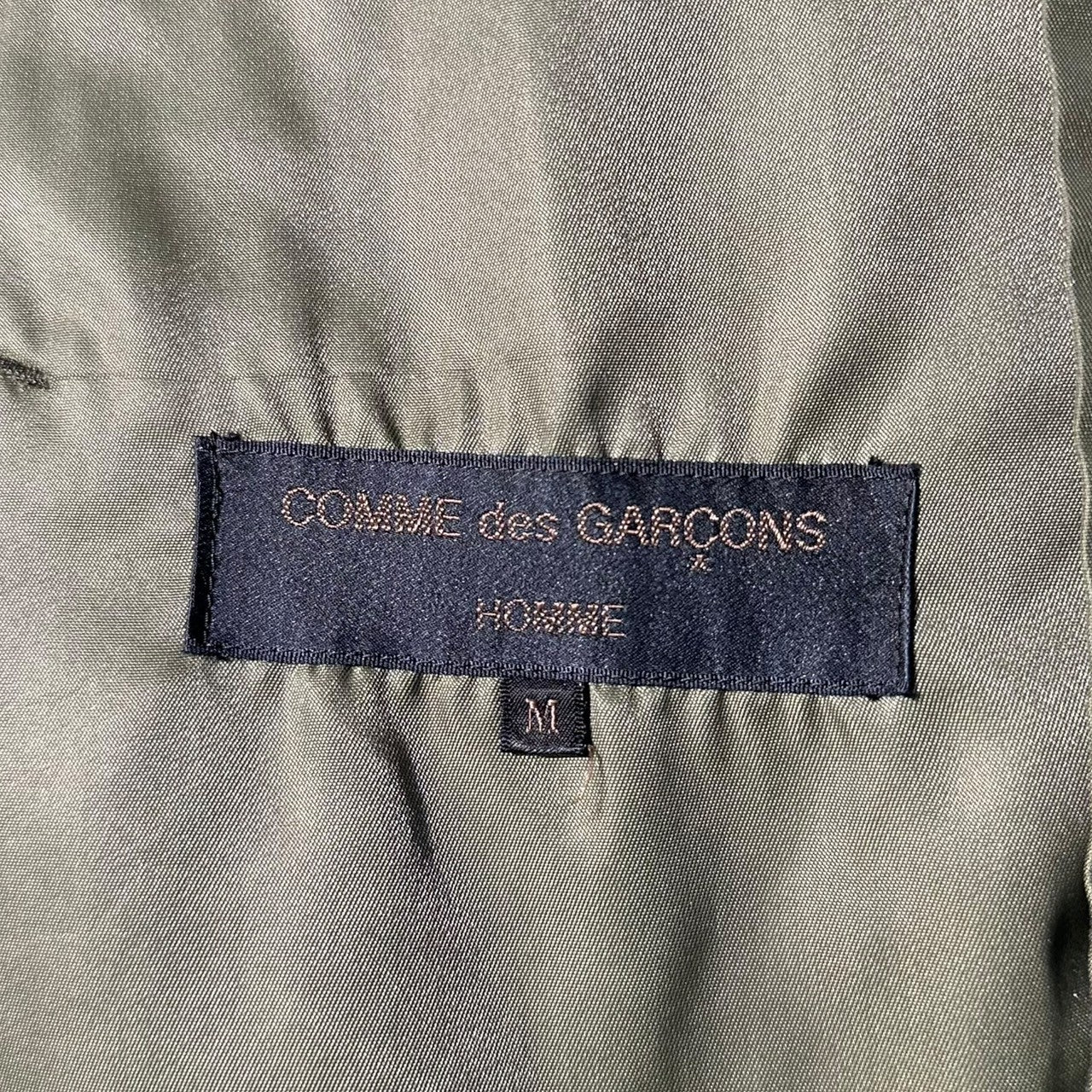 COMME des GARCONS HOMME(コムデギャルソンオム) 99AW back logo zip-up coach jacket バックロゴ ジップアップ コーチ ジャケット 田中オム HJ-1007070 FREE カーキ AD1999