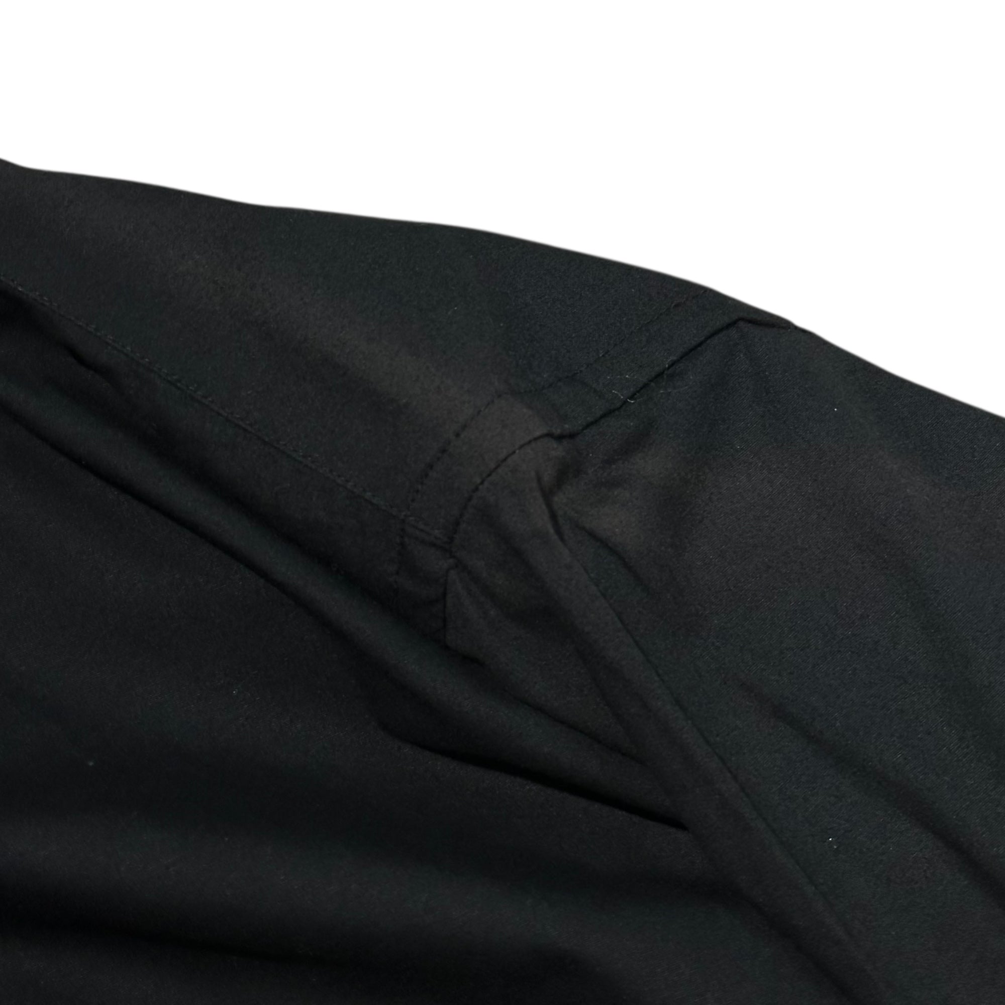 BLACK COMME des GARCONS(ブラックコムデギャルソン) L/S Shirt with Hem Buttonhole Design 裾 鳩目 デザイン ロング丈 長袖 シャツ 1A-B001 M ブラック AD2017