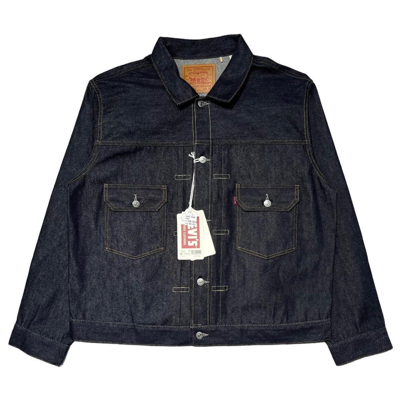 LEVI'S VINTAGE CLOTHING(リーバイスビンテージクロージング) 1953 Type II Jacket セカンド Tバック デニム ジャケット 70507-0066 46(XXL) インディゴ トラッカー 2nd ノンウォッシュ ヴィンテージ 復刻 1953モデル
