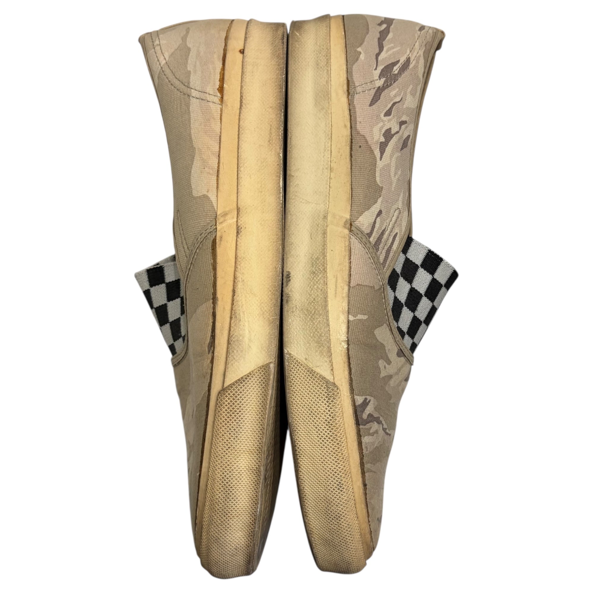 UNDERCOVER(アンダーカバー) Camouflage Checkered Flocked Slip-On カモフラ チェッカー フロッカー スリッポン 26.5cm ベージュ スニーカー