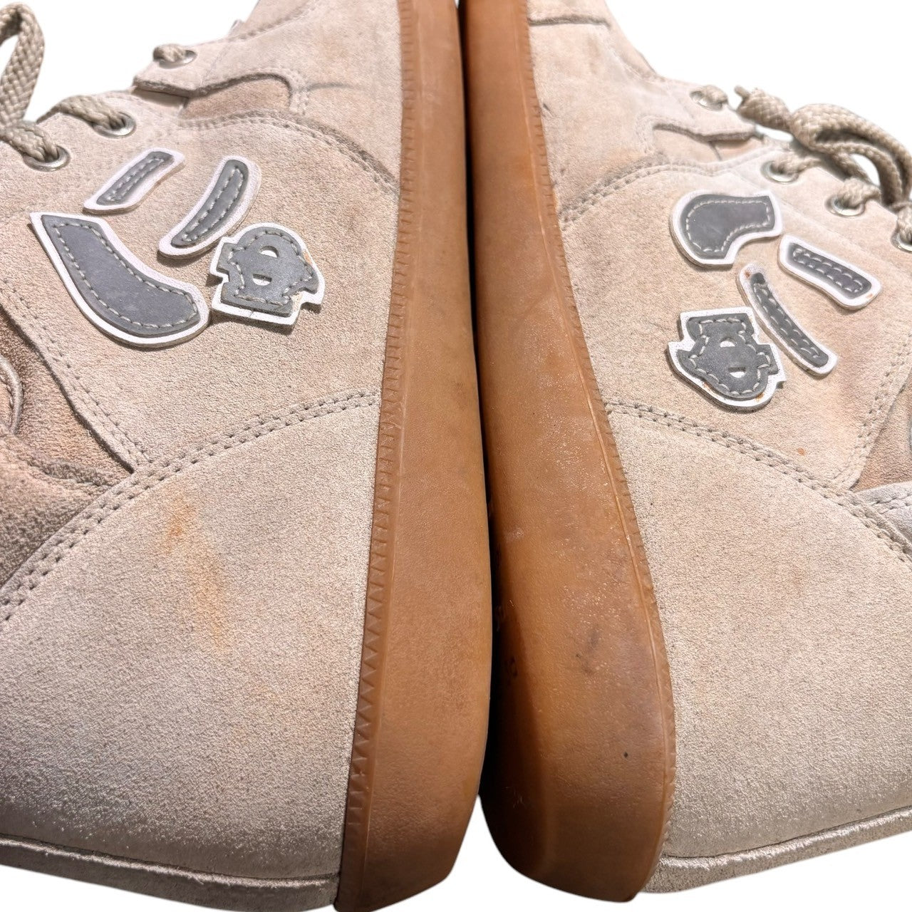 Sangacio(サンガッチョ) にゅ ブーツ 「GRAY」 27cm ベージュ ハイカット スニーカー