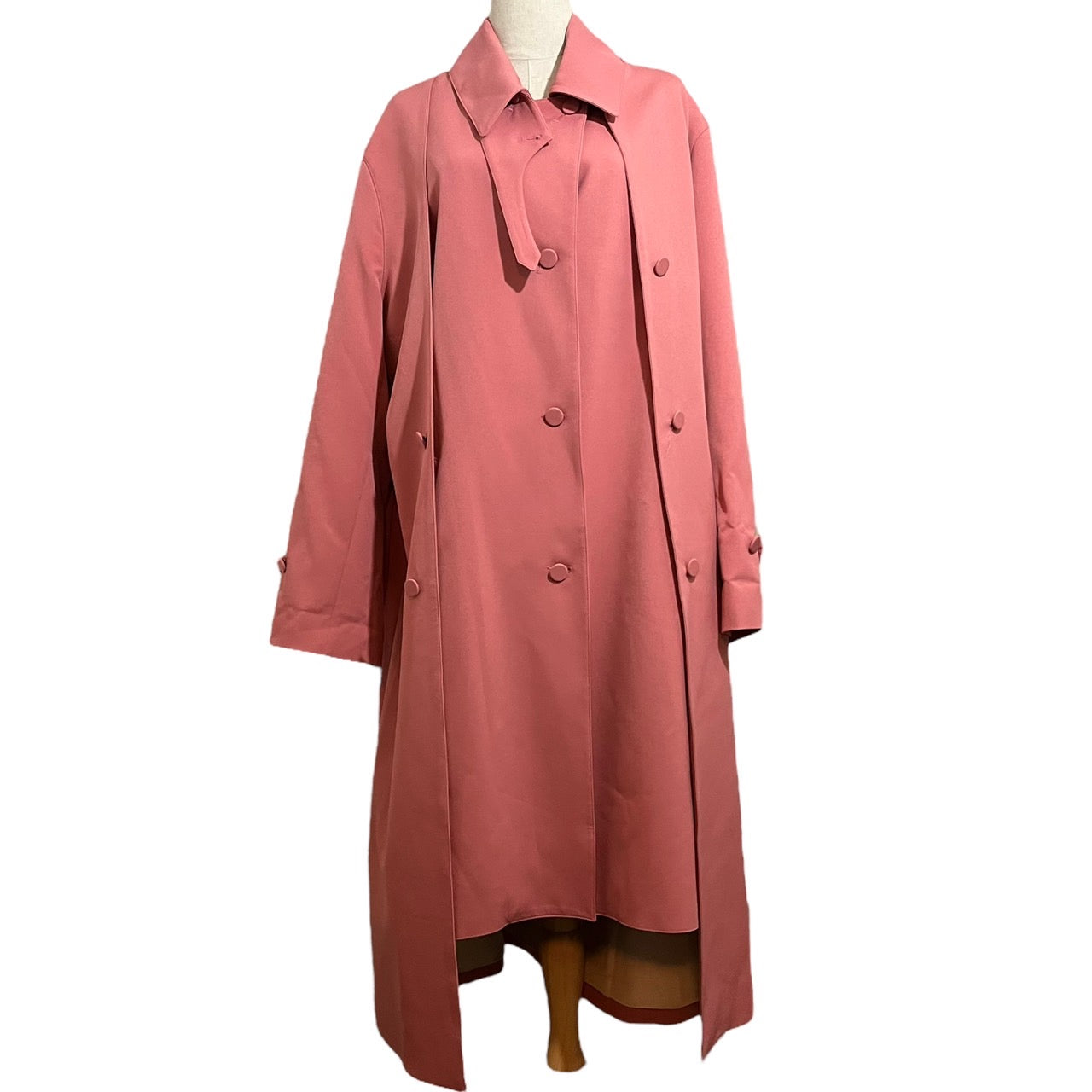 Rokh(ロク) layered double breasted long coat/レイヤードダブルブレストロングコート 00000136681446 SIZE S ピンク