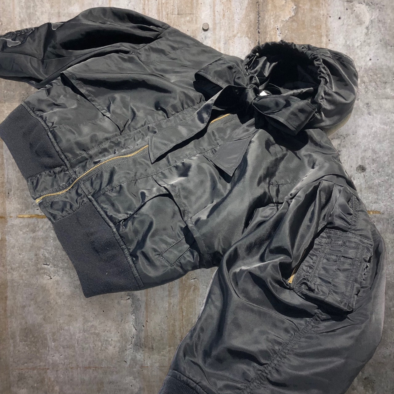 TOGA PULLA(トーガプルラ) 20AW Nylon Twill Blouson/MA-1 ジャケット TP02-FC235 38(Mサイズ程度) ブラック