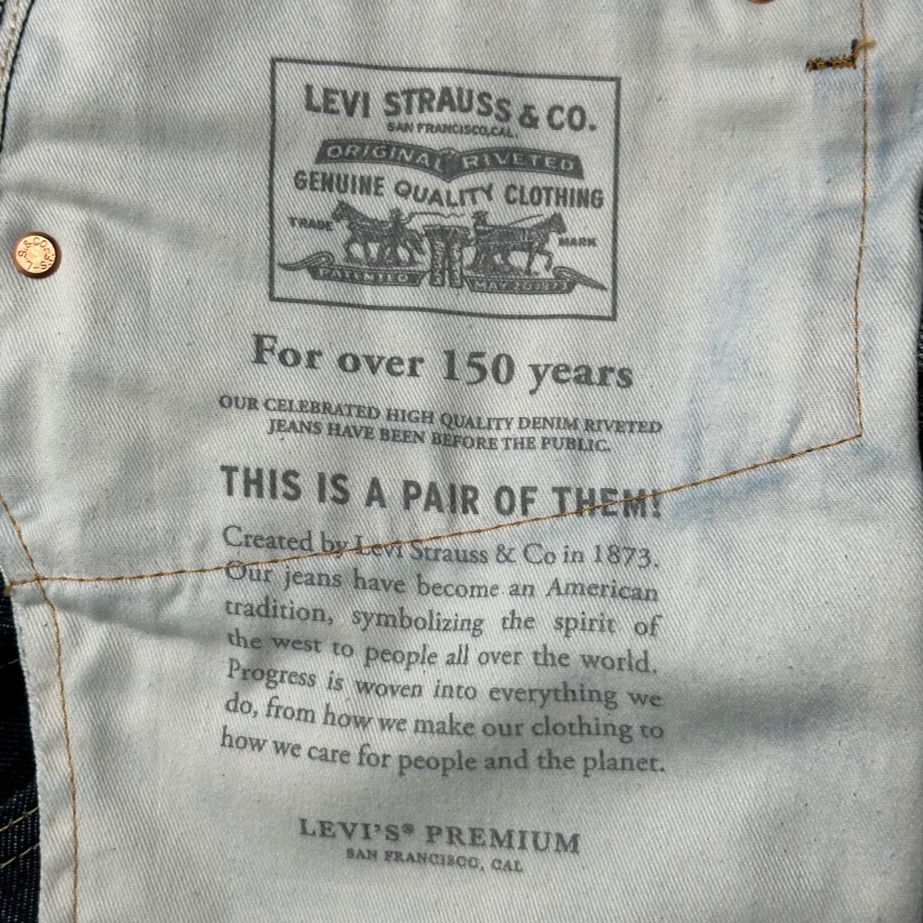 LEVI'S PREMIUM(リーバイスプレミアム) 568 LOOSE STRAIGHT JEANS ルーズ ストレート ジーンズ 29037-0078 W34 L30 インディゴ BIG E テーパード デニム パンツ