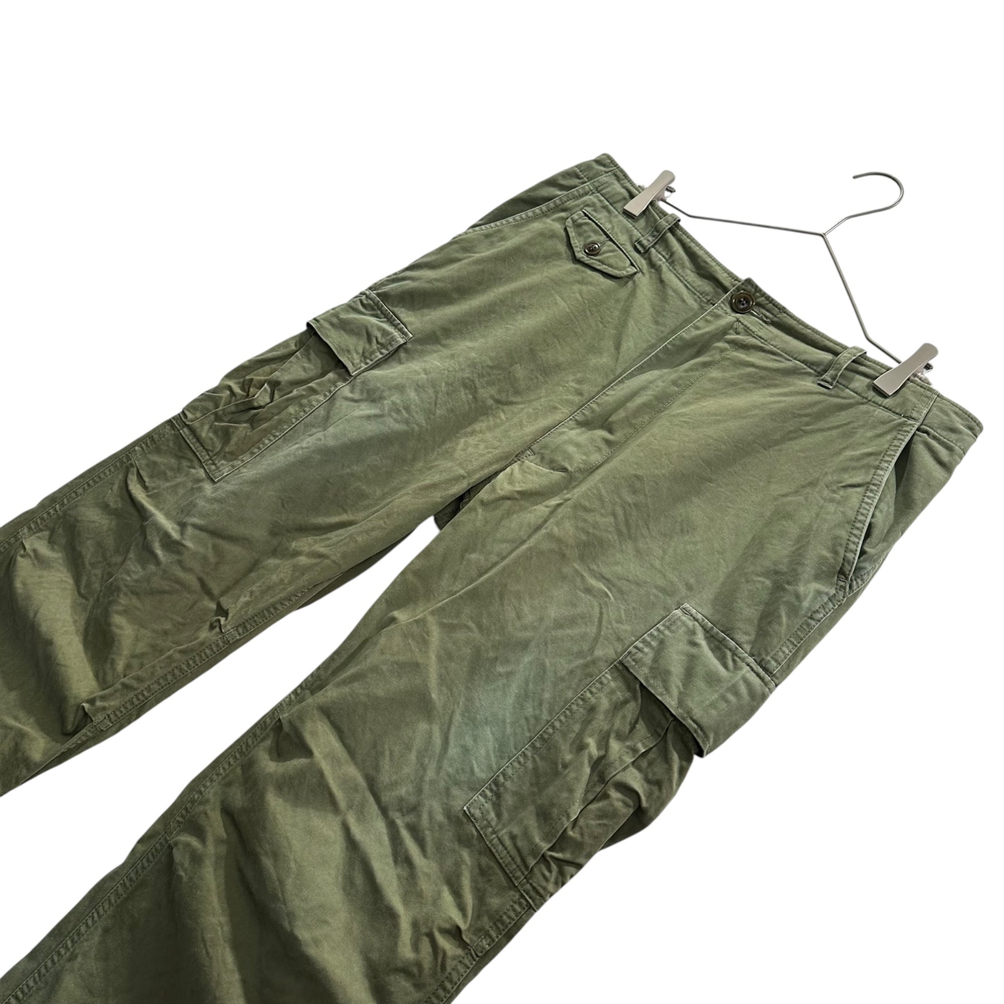eye COMME des GARCONS JUNYA WATANABE MAN(アイコムデギャルソンジュンヤワタナベマン) 2014SS Cotton Cropped Cargo Pants コットン クロップド カーゴ パンツ WM-P906 M セージグリーン AD2013