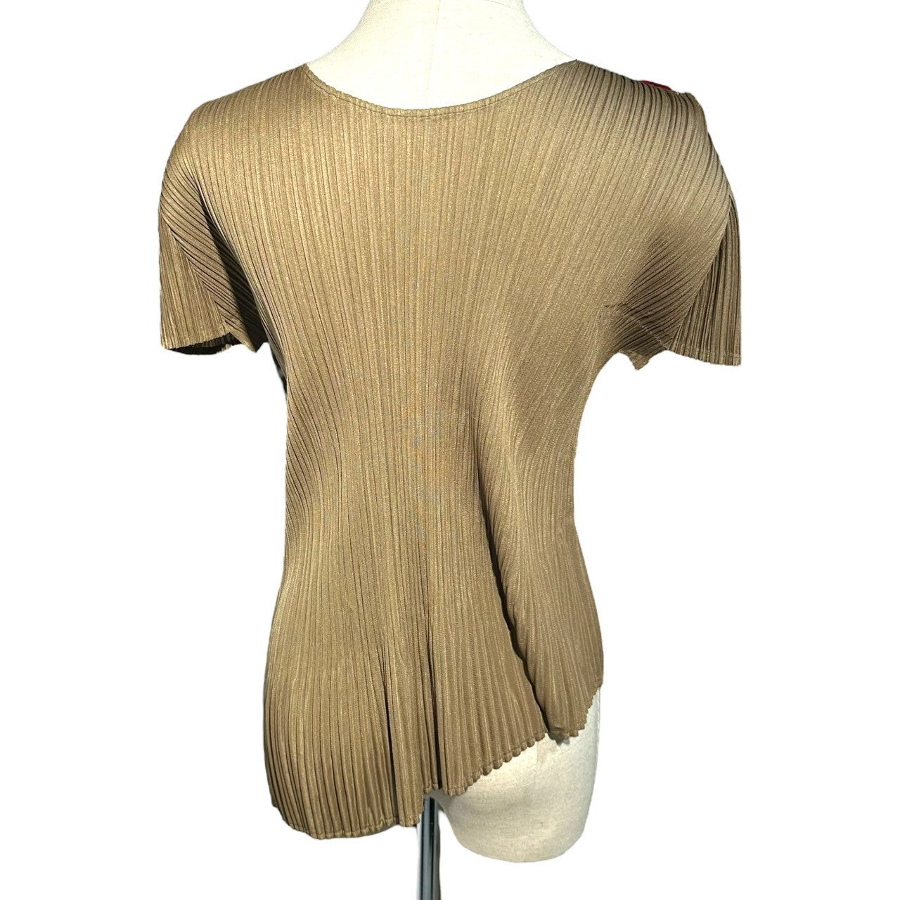 PLEATS PLEASE(プリーツプリーズ) Asymmetrical Pleats Pullover Cut and Sewn アシンメトリー プリーツ プルオーバー カットソー PP51-JK862 3(L程度) カーキ