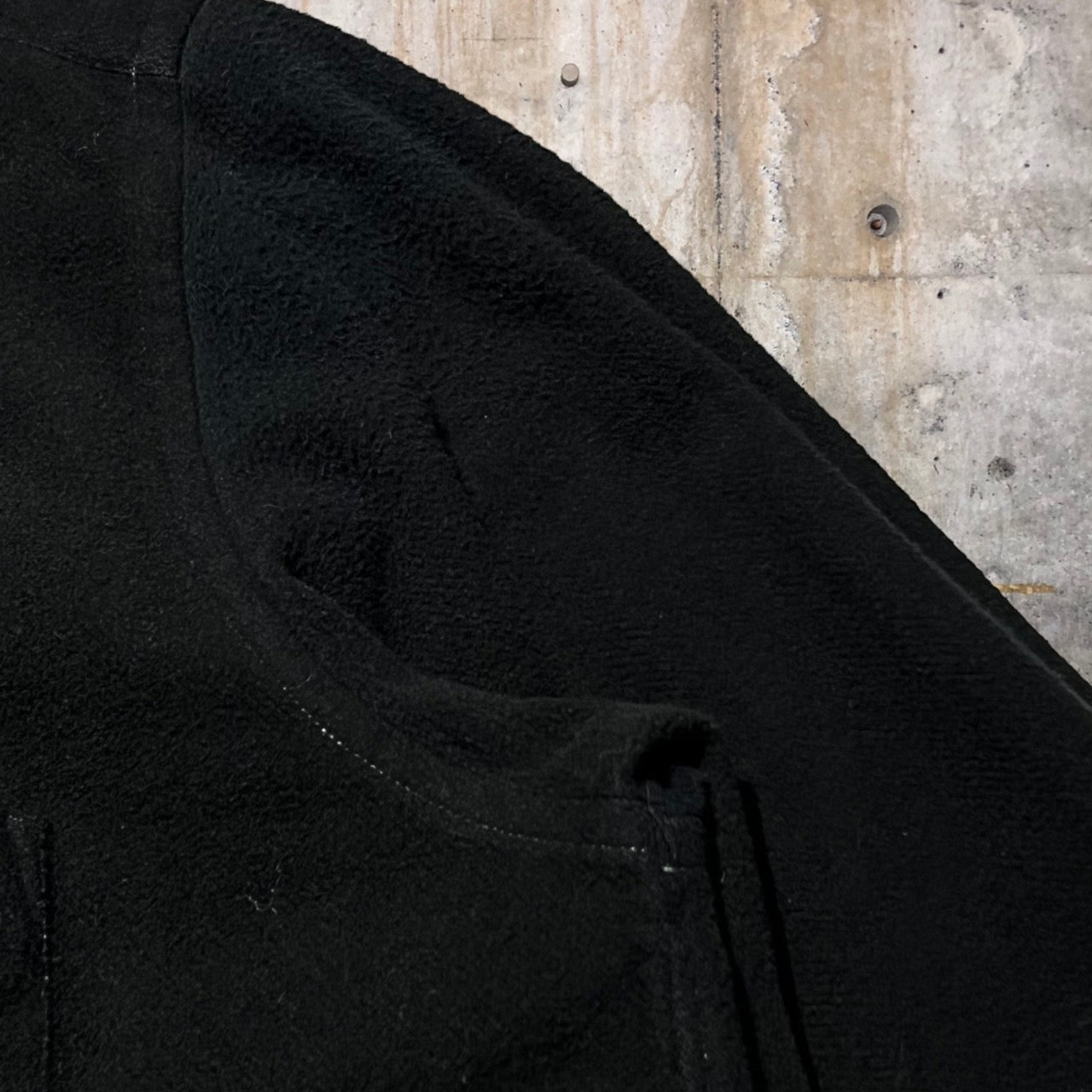 COMME des GARCONS HOMME(コムデギャルソンオム) 02AWコットンメルトンシャツジャケット/CPOシャツジャケット HH-B035 表記なし(M~L程度) ブラック AD2002 田中オム