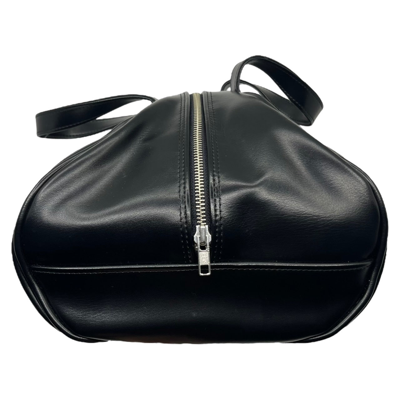 COMME des GARCONS(コムデギャルソン) オールドテキストロゴマディソンバッグ/00S/稀少/PVC/ボウリングバッグ GI-K202 ブラック×ホワイト