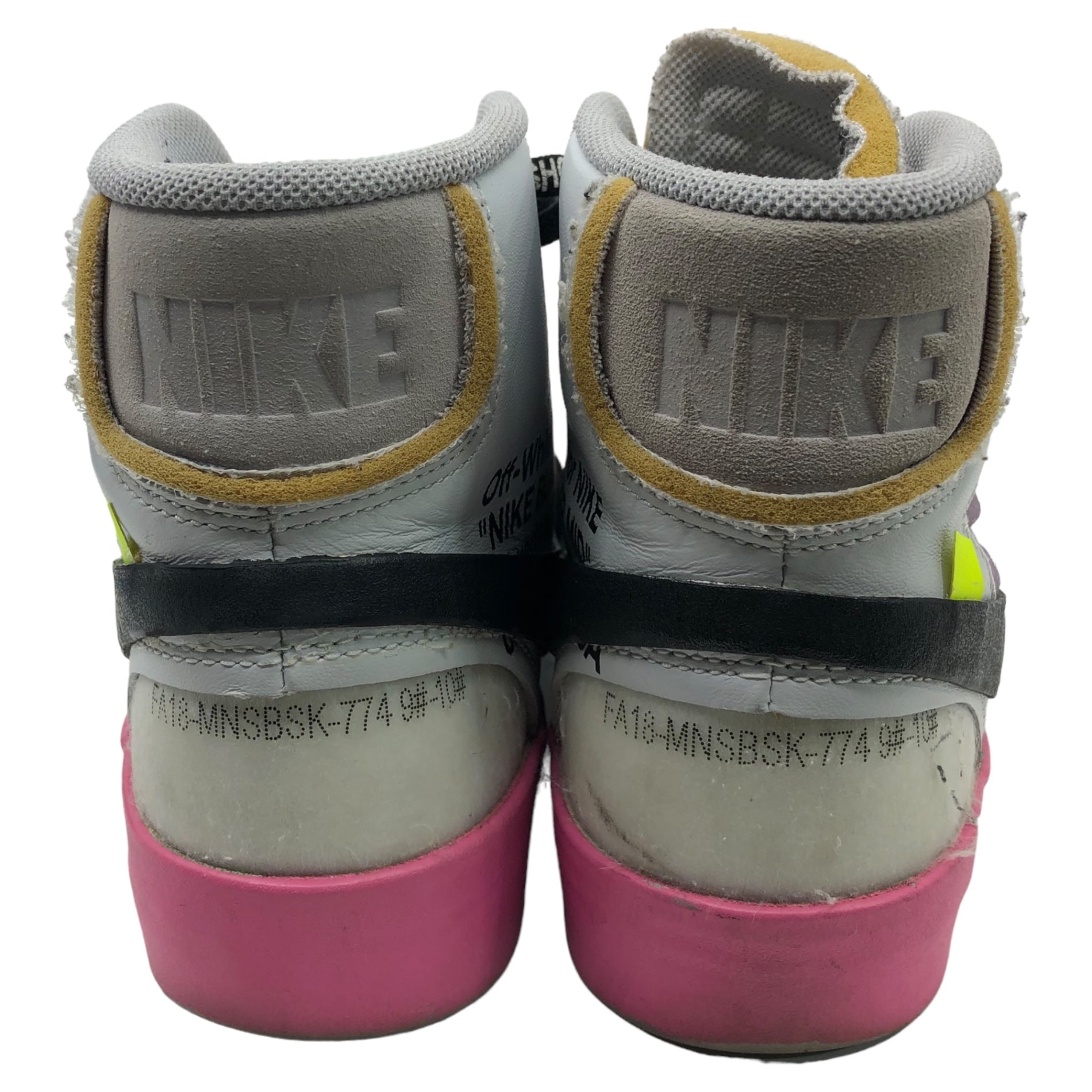 NIKE×Off-White(ナイキ×オフホワイト) THE 10 Serena Williams Blazer Mid "Queen" ブレザー ミッド クイーン AA3832-002 27cm グレー×パープル 箱付 ハイカット スニーカー