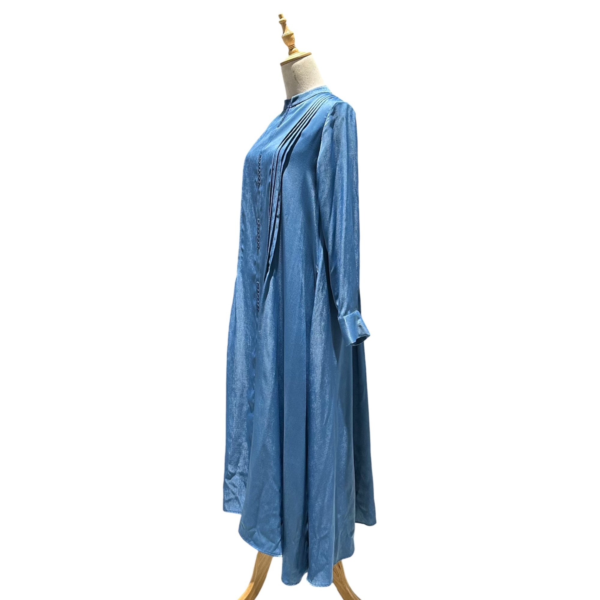 AMERI(アメリ) QUEUE BUTTON DRESS キュー ボタン ドレス ワンピース 01120540860 S ブルー