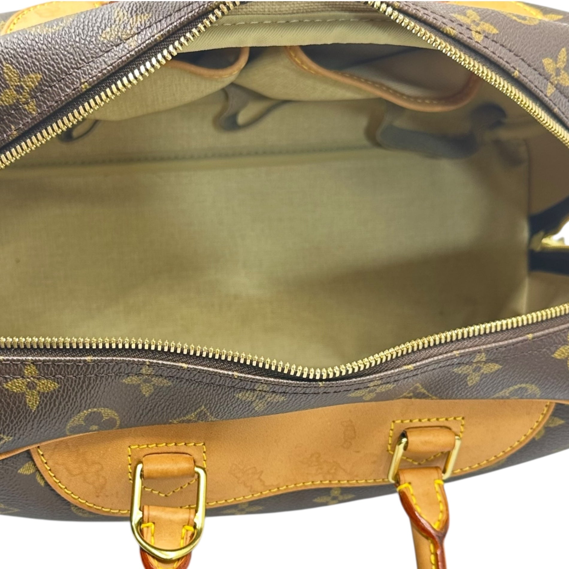 LOUIS VUITTON(ルイヴィトン) Deauville - Monogram ドーヴィル - モノグラム M47270 ブラウン 化粧品 ハンド バッグ ボストン MB0032