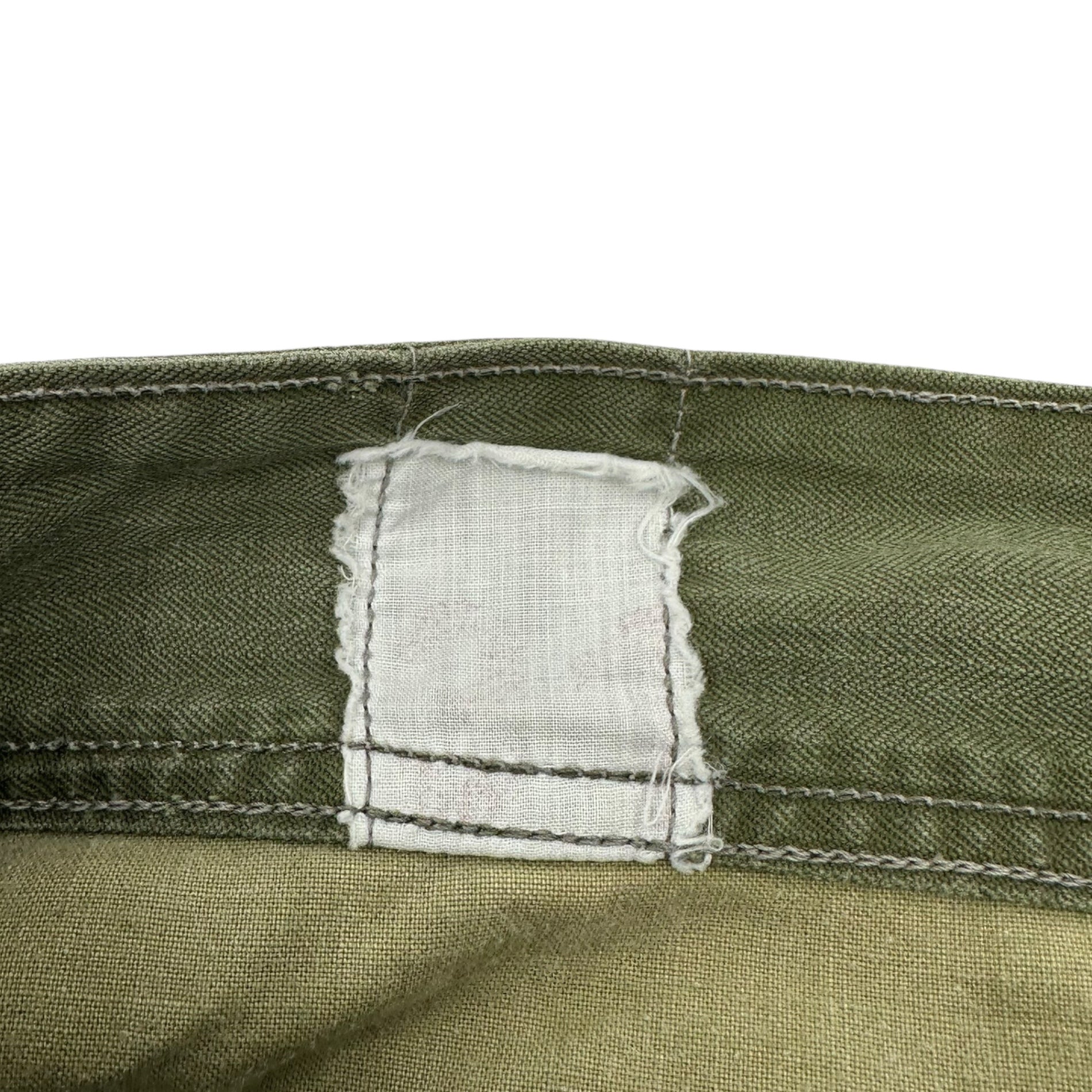 FRENCH MILITARY(フランス軍) 60's~70's M-47 CARGO PANTS 後期 カーゴ パンツ 21 カーキ 60年代~70年代 ヴィンテージ ミリタリー 稀少サイズ ヘリンボーン