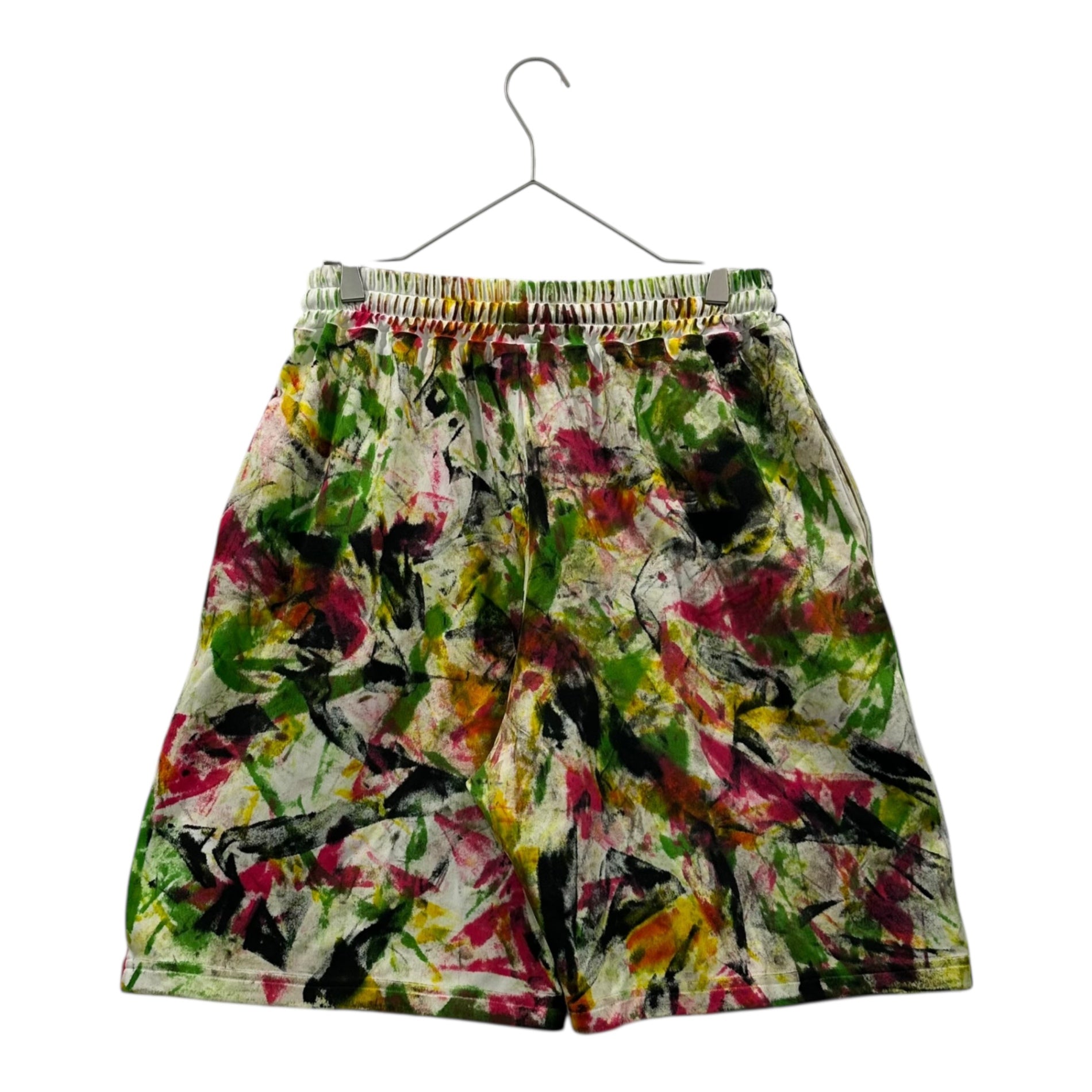 CELINE(セリーヌ) 22SS Wide-Leg Tie-Dye Paint Print Poly Shorts ワイドレッグ タイダイ ペンキ プリント ポリ ショーツ ハーフパンツ 2Z144383Q S マルチカラー エディスリマン Hedi Slimane COSMIC CRUISER