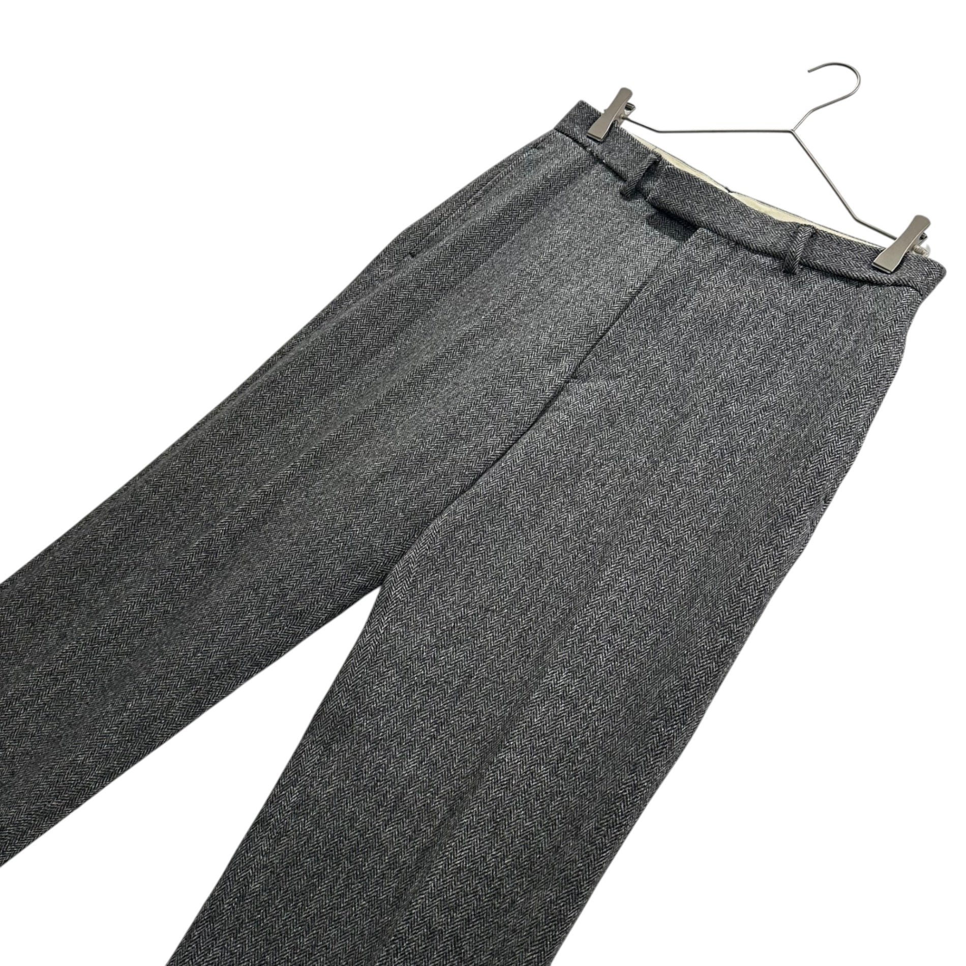 POLO RALPH LAUREN(ポロラルフローレン) 1990's Herringbone Tweed Trousers ヘリンボーン ツイード トラウザー 31/32 グレー 90年代 ヴィンテージ