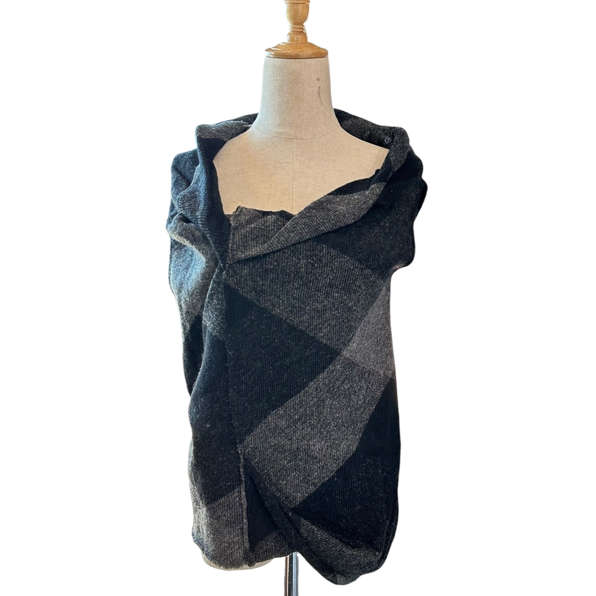 Y's(ワイズ) Shaped Wool Sleeveless Knit 変形 ウール ノースリーブ ニット YN-T35-965 表記無(M程度) グレー ベスト