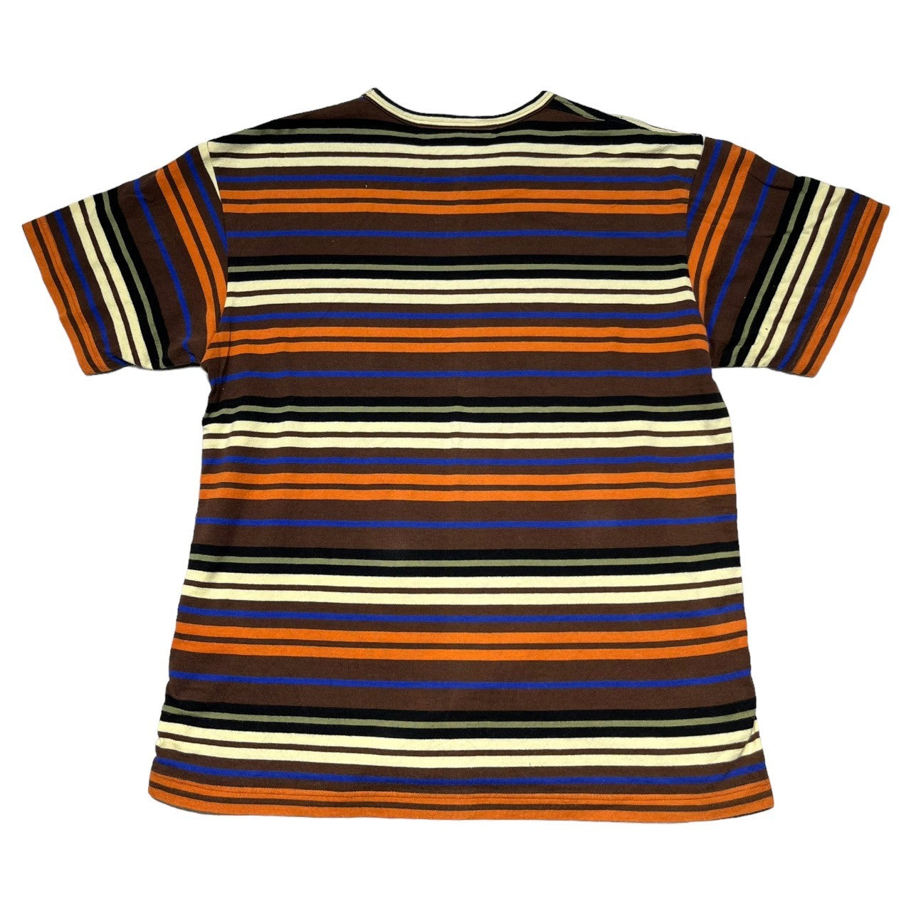 COMME des GARCONS JUNYA WATANABE MAN(コムデギャルソンジュンヤワタナベマン) 05SS multi-border T-shirt マルチ ボーダー Tシャツ WO-T024 M ブラウン AD2004