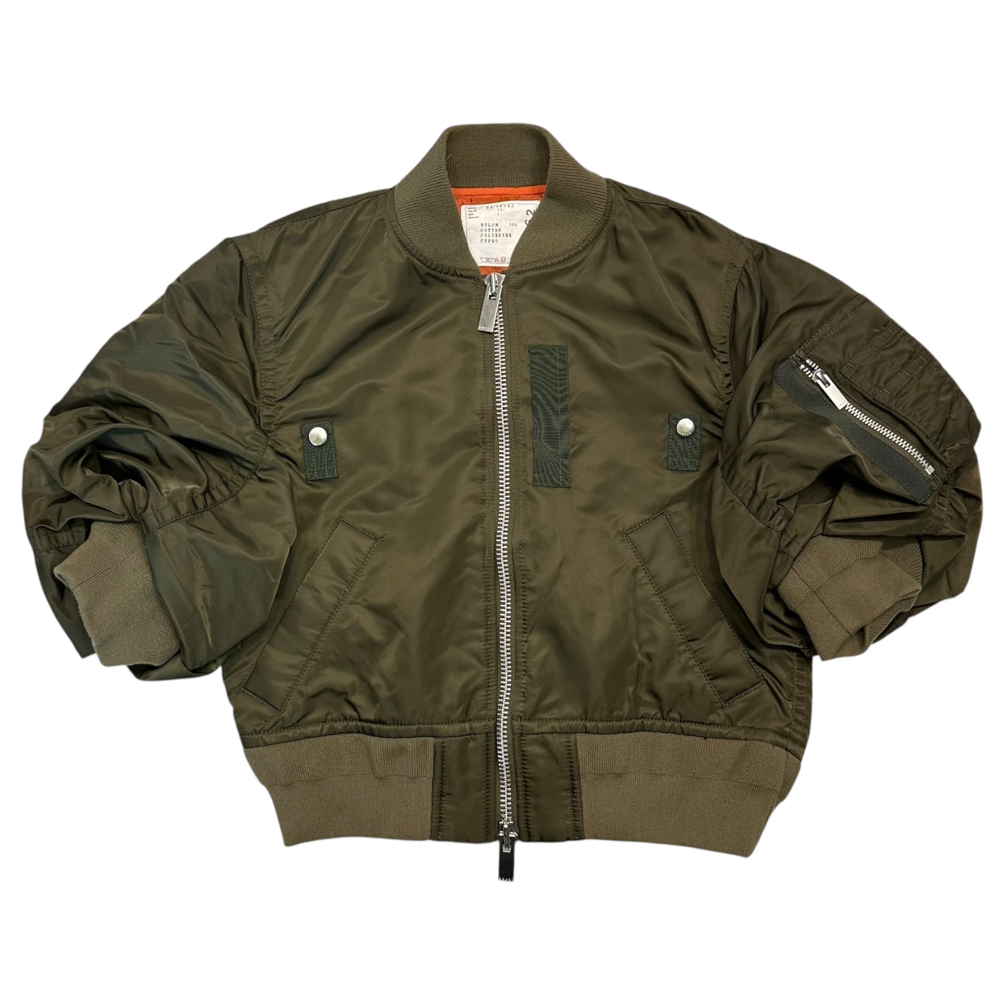 美品★sacai★サカイジャケット sacai(サカイ) 22SS Nylon Twill Short Bomber Jacket ナイロンツイル
