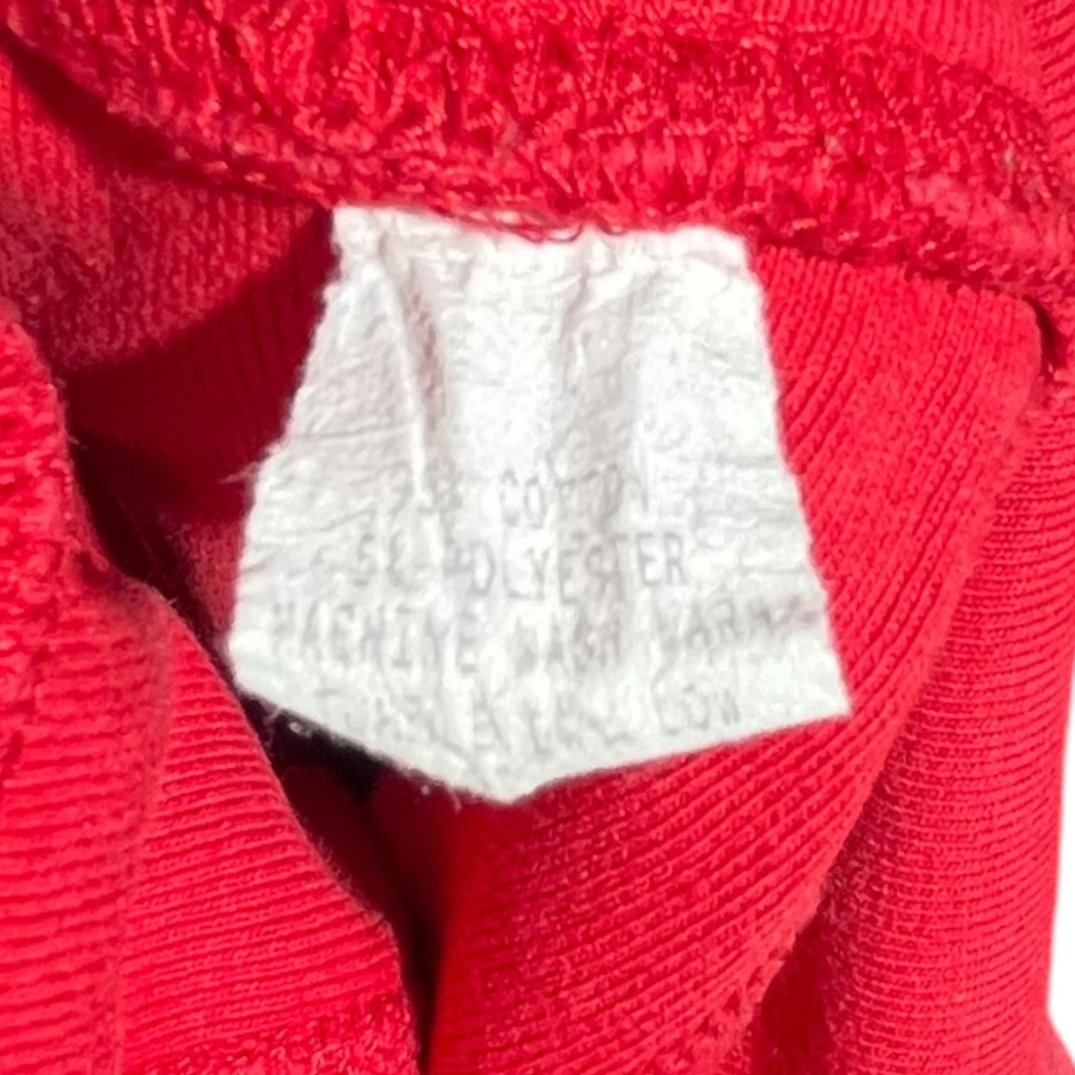 SUPREME(シュプリーム) 90~00's初期 紙タグ plain crew neck sweatshirts プレーン クルーネック スウェット L レッド 経年劣化によるダメージ 「BORO」