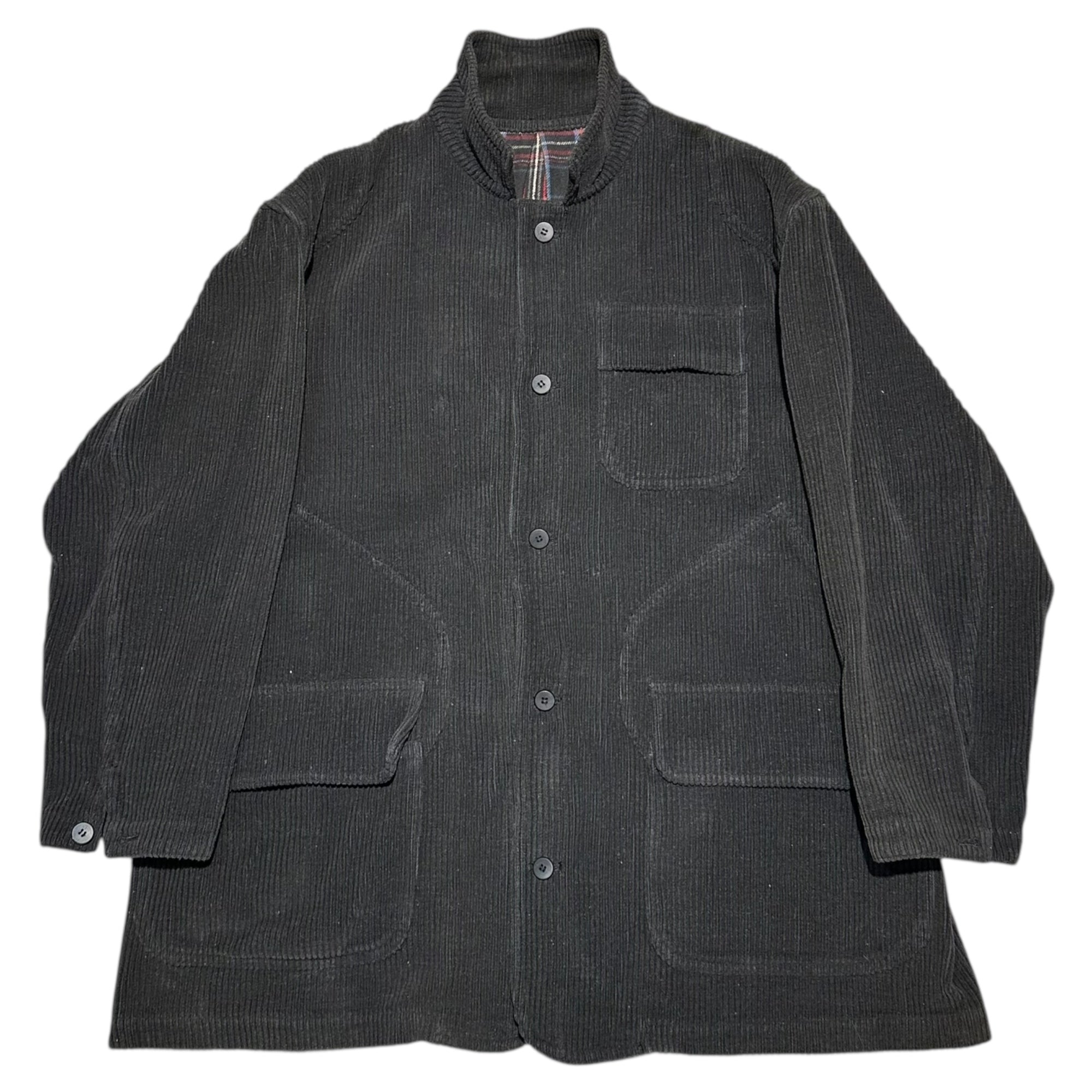 Y's(ワイズ) 70~80's Wide-Rib Corduroy Hunting Jacket 70~80年代 太畝 コーデュロイ ハンティング ジャケット FREE(メンズM程度) ブラック レディースライン 男性着用可 ミリタリー
