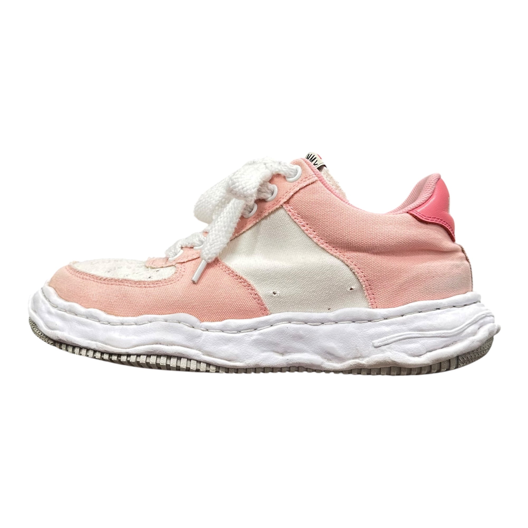 Maison MIHARA YASUHIRO(メゾンミハラヤスヒロ) WAYNE OG Sole Canvas Low-top Sneaker ウェイン ローカット スニーカー A10FW720 44(28cm程度) ピンク×ホウィト