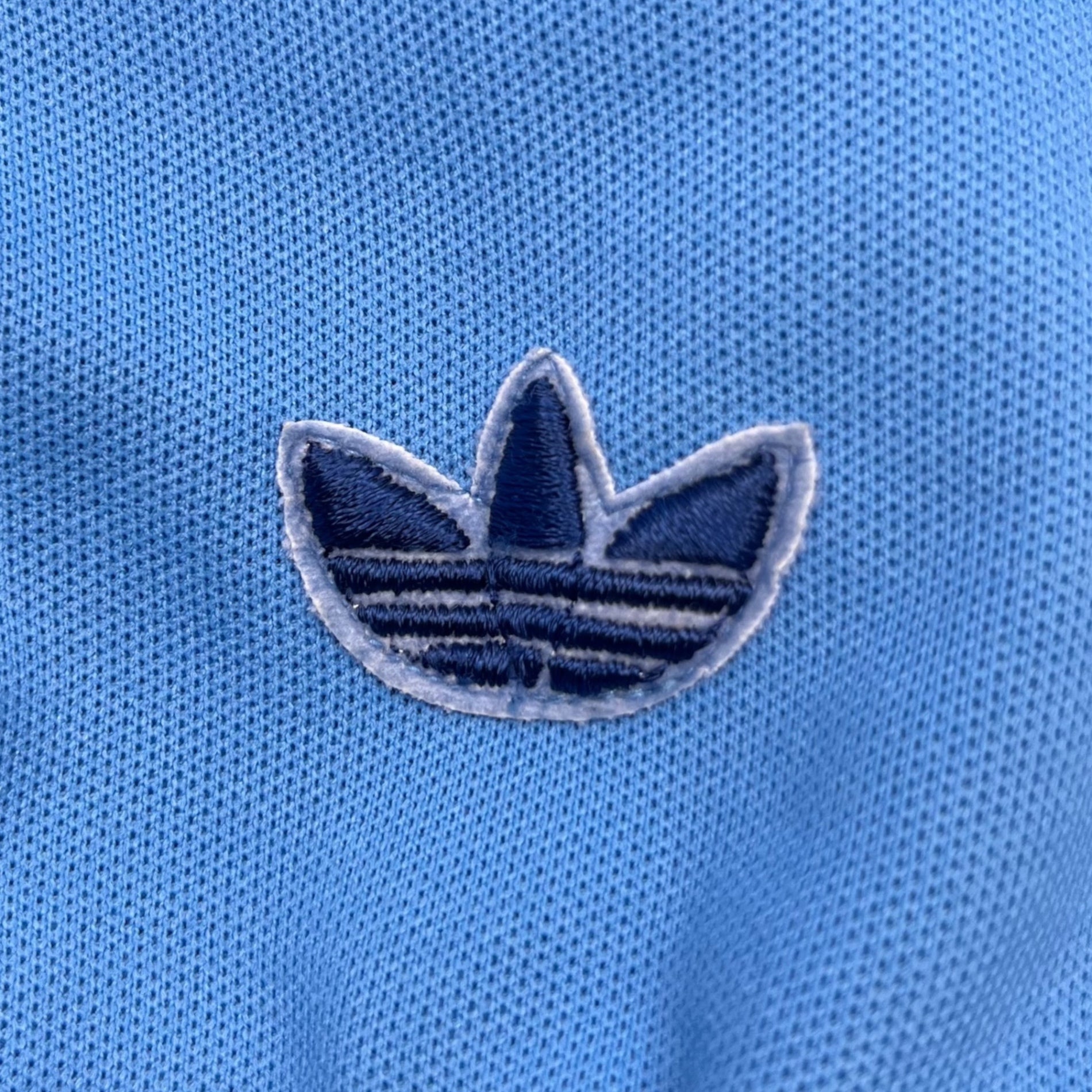 adidas(アディダス) 70's W.GERMANY TRACK JACKET 70年代 西ドイツ製 トラックジャケット ADS-3F 4(S-M程度) スカイブルー×ネイビー 70年代 デサント製 ジャージ ロゴ ヴィンテージ