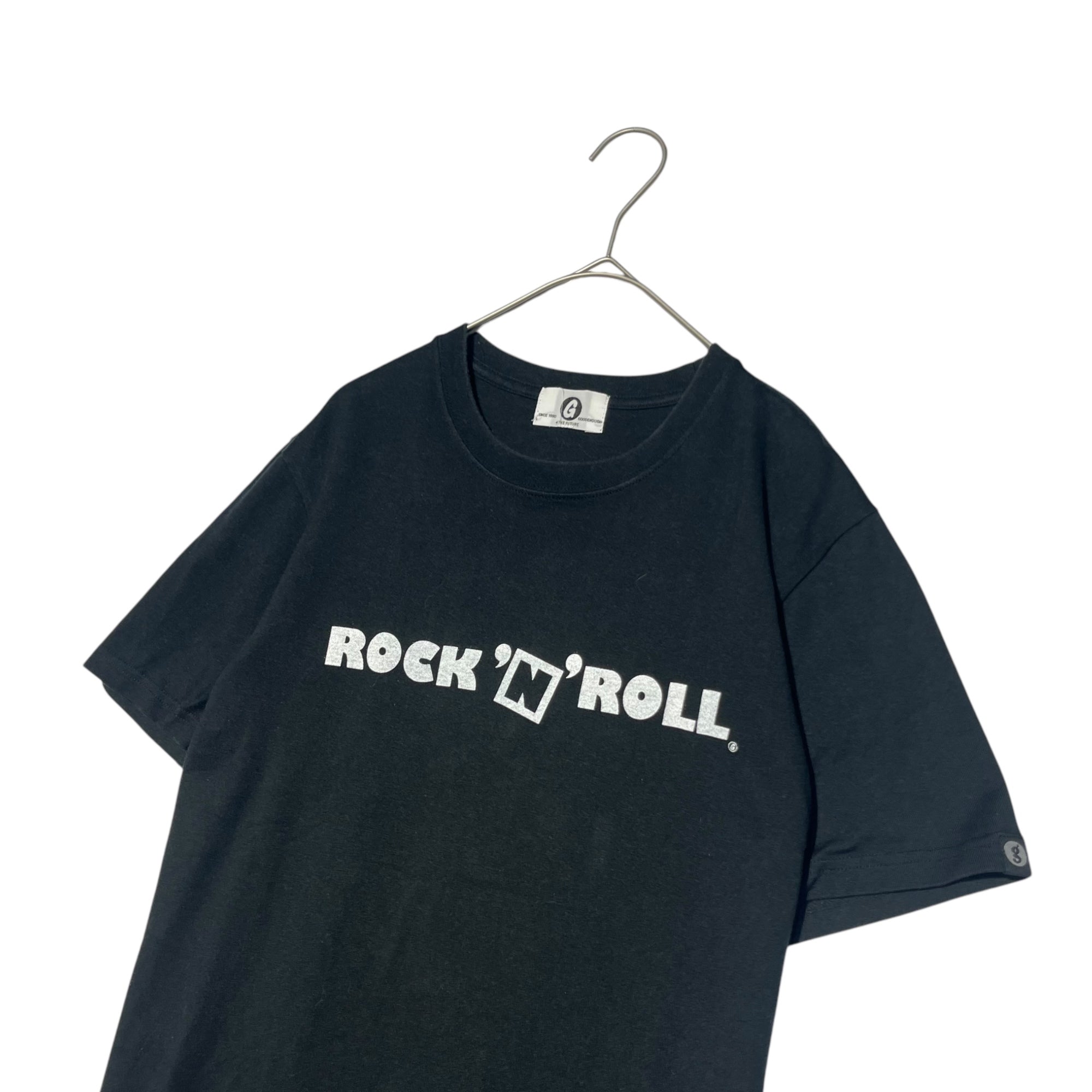 GOODENOUGH(グッドイナフ) ROCK'N'ROLL T-SHIRT ロックンロール Tシャツ 復刻 ブラック 品質表示タグ切り取り