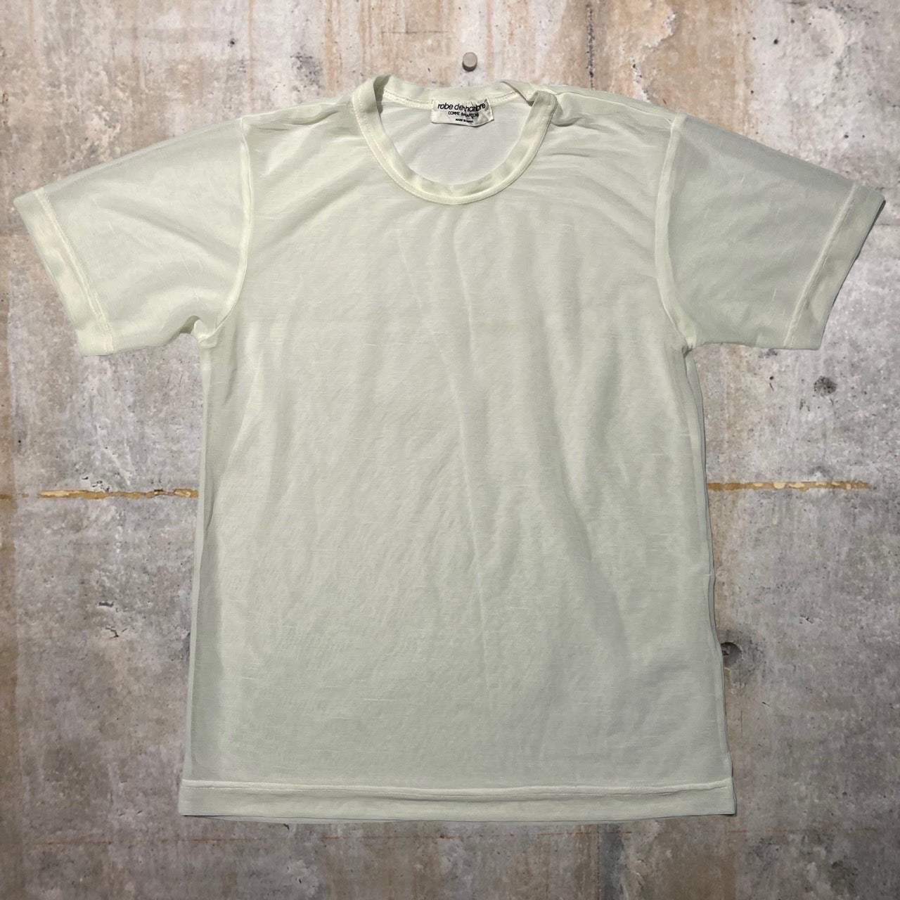 robe de chambre COMME des GARCONS(ローブドシャンブルコムデギャルソン) 90~00'sシアーTシャツ 表記なし(S~M程度) アイボリー