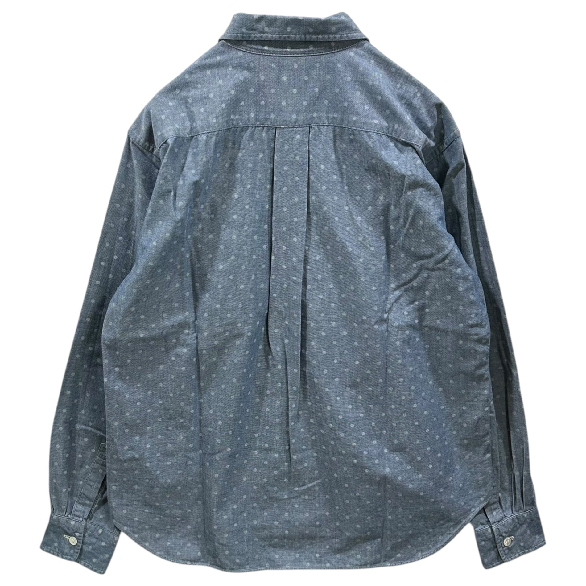 COMME des GARCONS HOMME DEUX(コムデギャルソンオムドゥ) Polka Dot Chambray Shirt ドット柄 シャンブレー シャツ XS ライトインディゴ