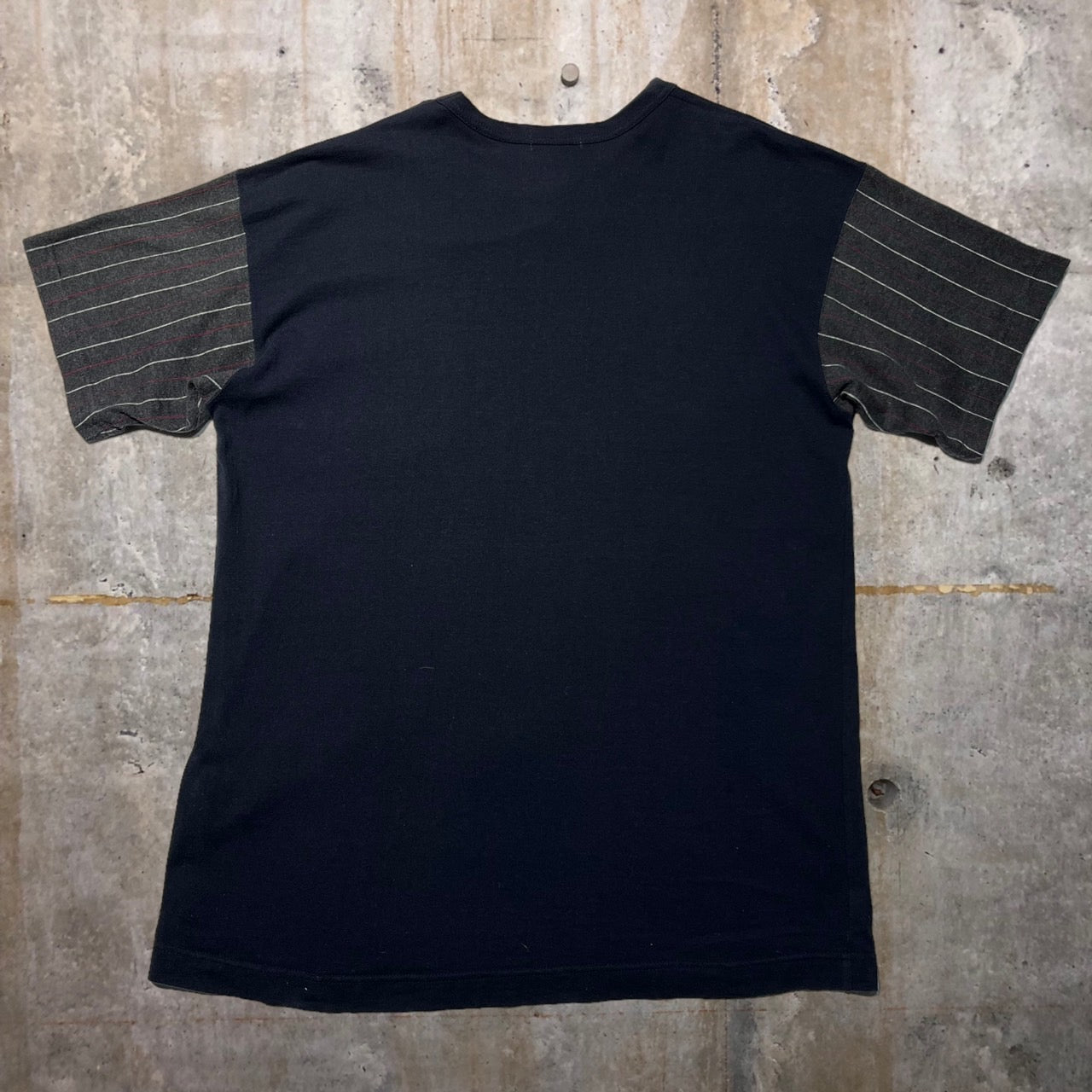 COMME des GARCONS HOMME(コムデギャルソンオム) 90's袖切替Tシャツ HT-040030 表記なし(L程度) ネイビー AD1999 田中オム