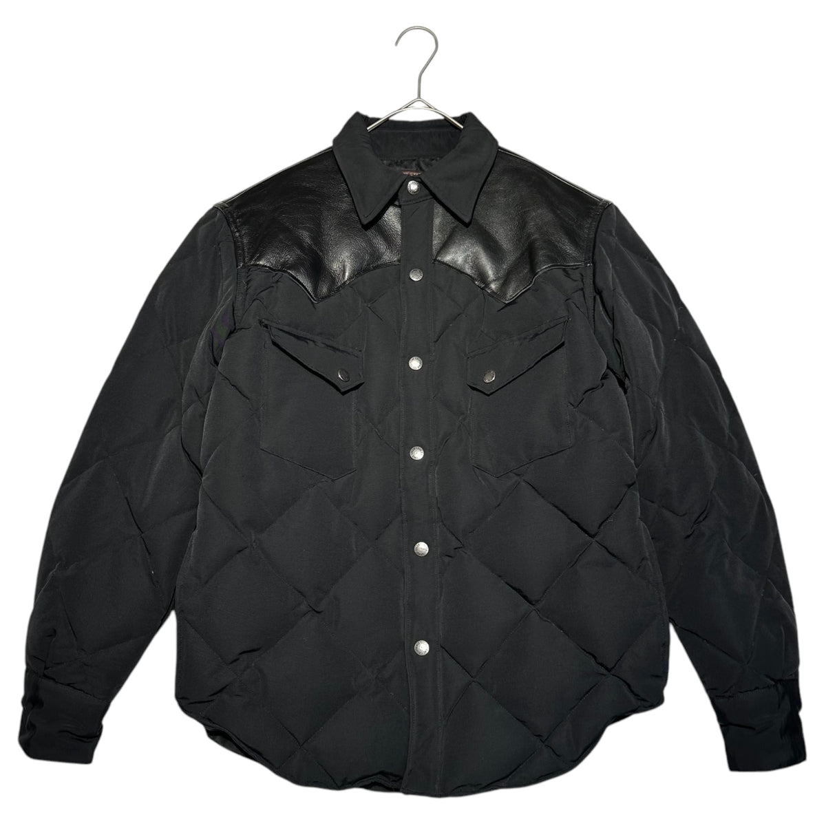 SUGAR CANE(シュガーケーン) Leather yoke down jacket レザー ヨーク 