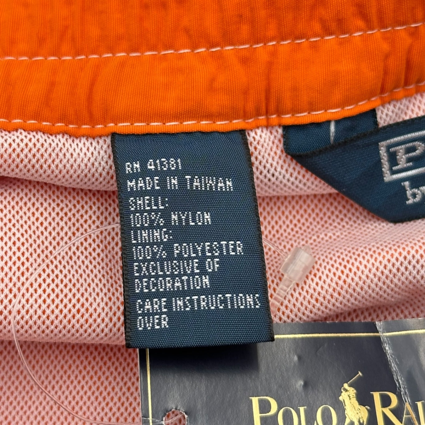 POLO RALPH LAUREN(ポロラルフローレン) Side Pocket Vivid Color Swim Shorts サイドポケット ビビッドカラー スイム ショーツ ハーフパンツ S オレンジ