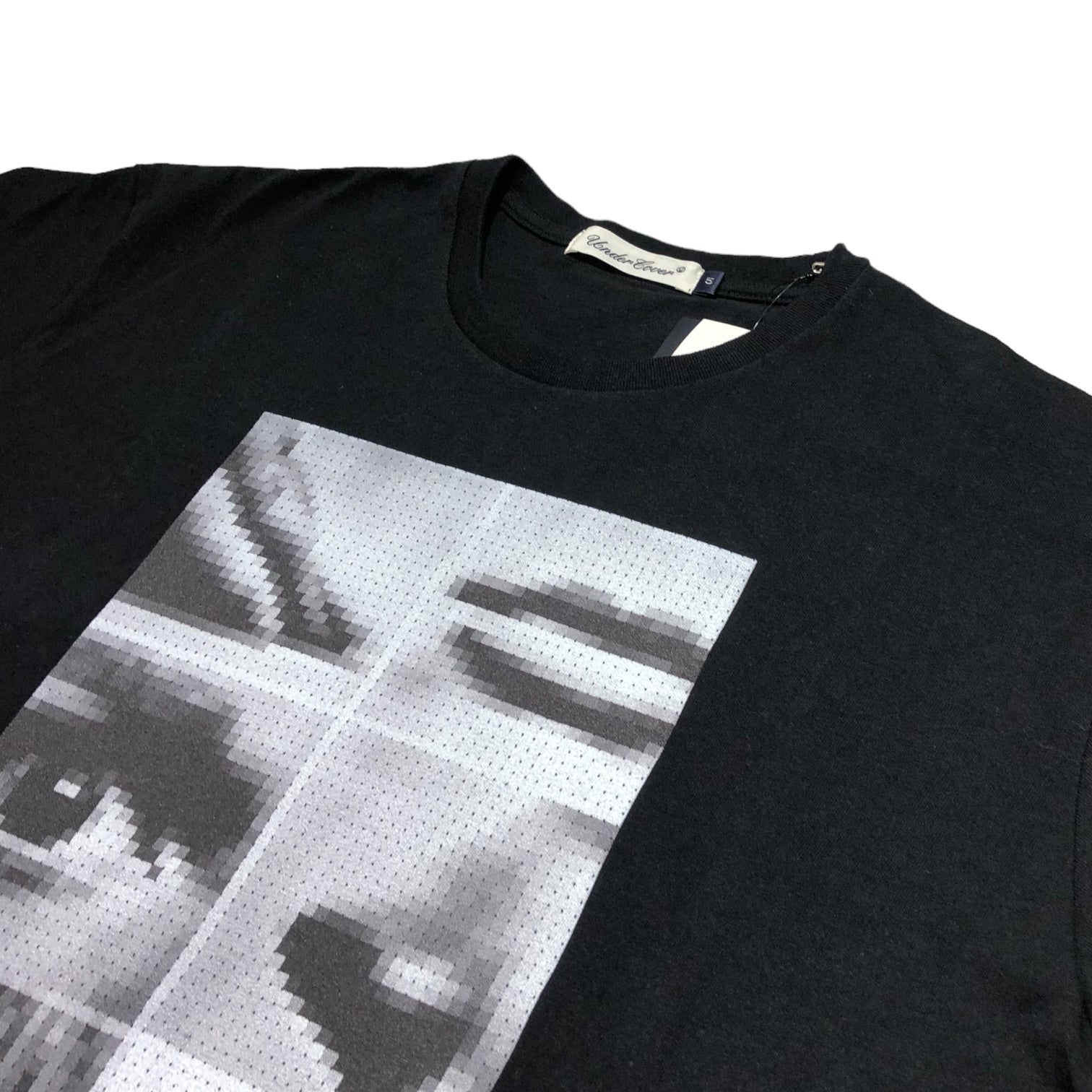 UNDERCOVER(アンダーカバー) LARMS 2 S/S TEE モザイク グラフィック 半袖 Tシャツ UCW3809 5(XL程度) ブラック THE NEW WARRIORS