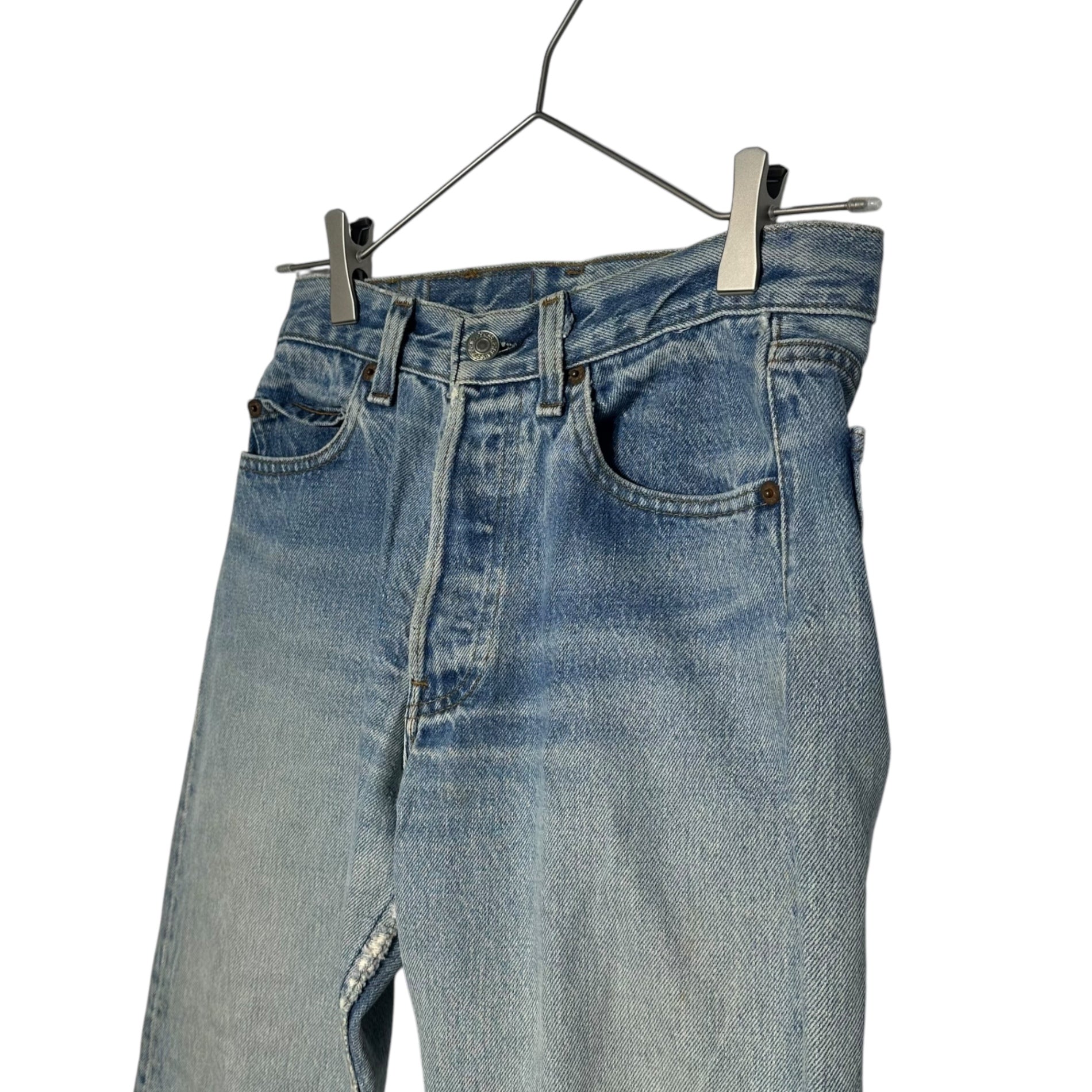 Levi's(リーバイス) 80's 501 USA made Vintage Straight Denim Pants ヴィンテージ ストレート デニム パンツ 501-558 W27.5(実寸約70cm) インディゴ 80年代 脇割り スモールe ハチマル USA製 532裏ボタン