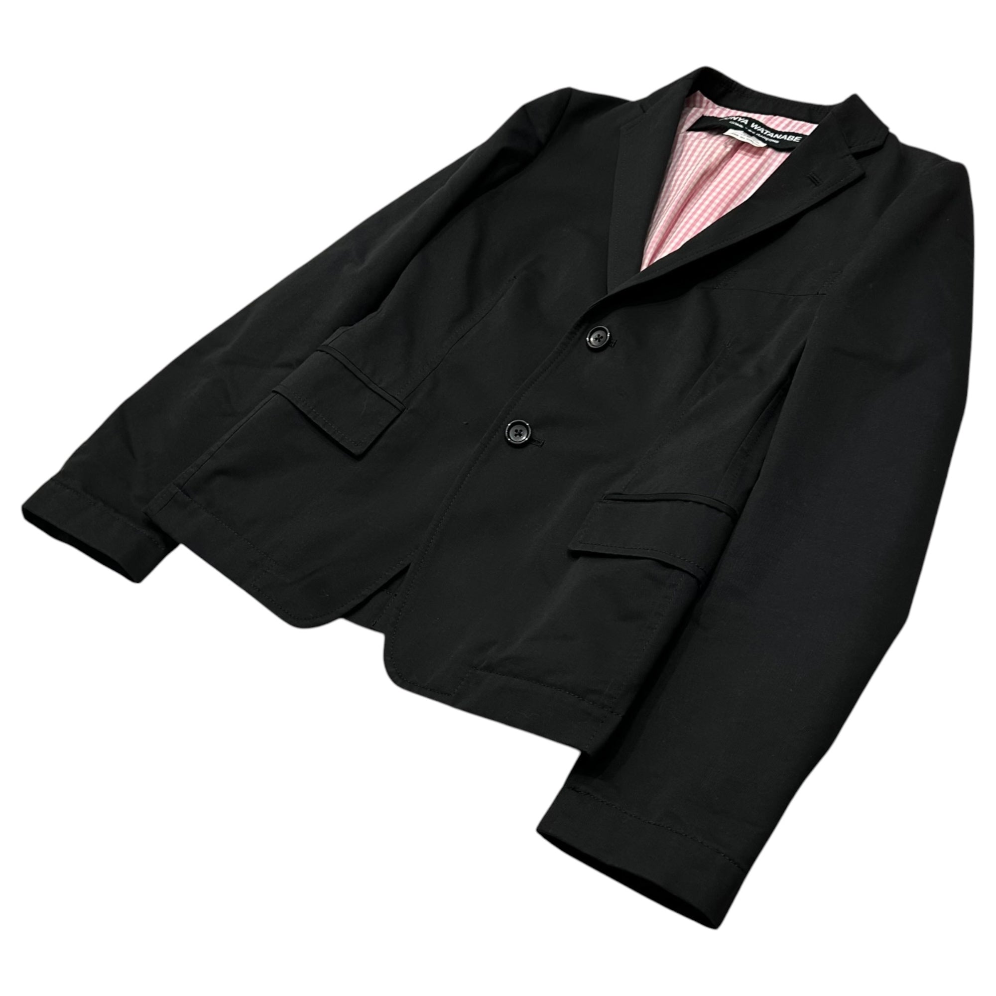 JUNYA WATANABE COMME des GARCONS(ジュンヤワタナベコムデギャルソン) 2008SS Co/Po 2B Blazer コットン ポリエステル ブレザー JA-J024 SS ブラック AD2007 テーラード ジャケット