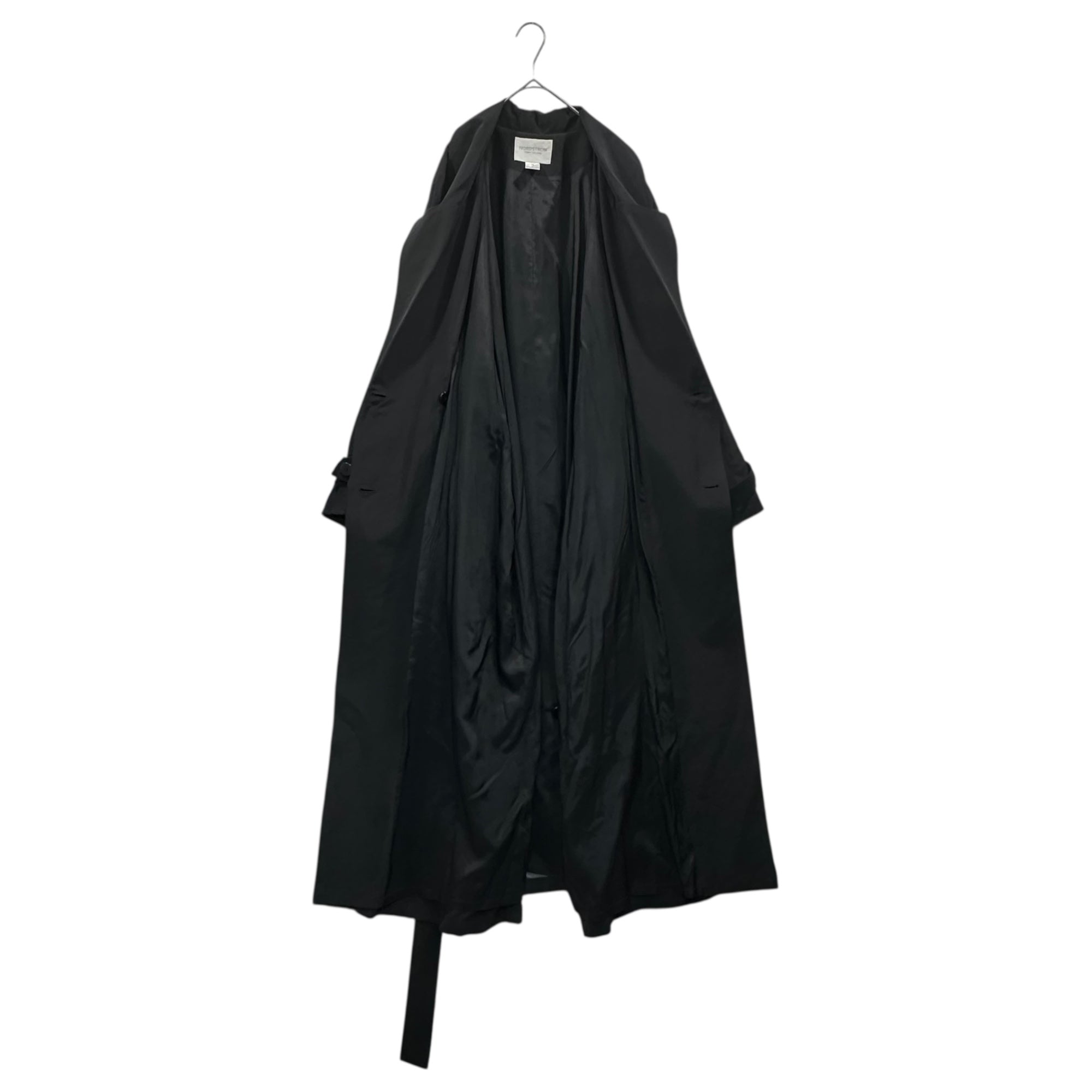 NORDSTROM trench coat long coat シルク混 トレンチコート ロングコート 58665 14 ブラック