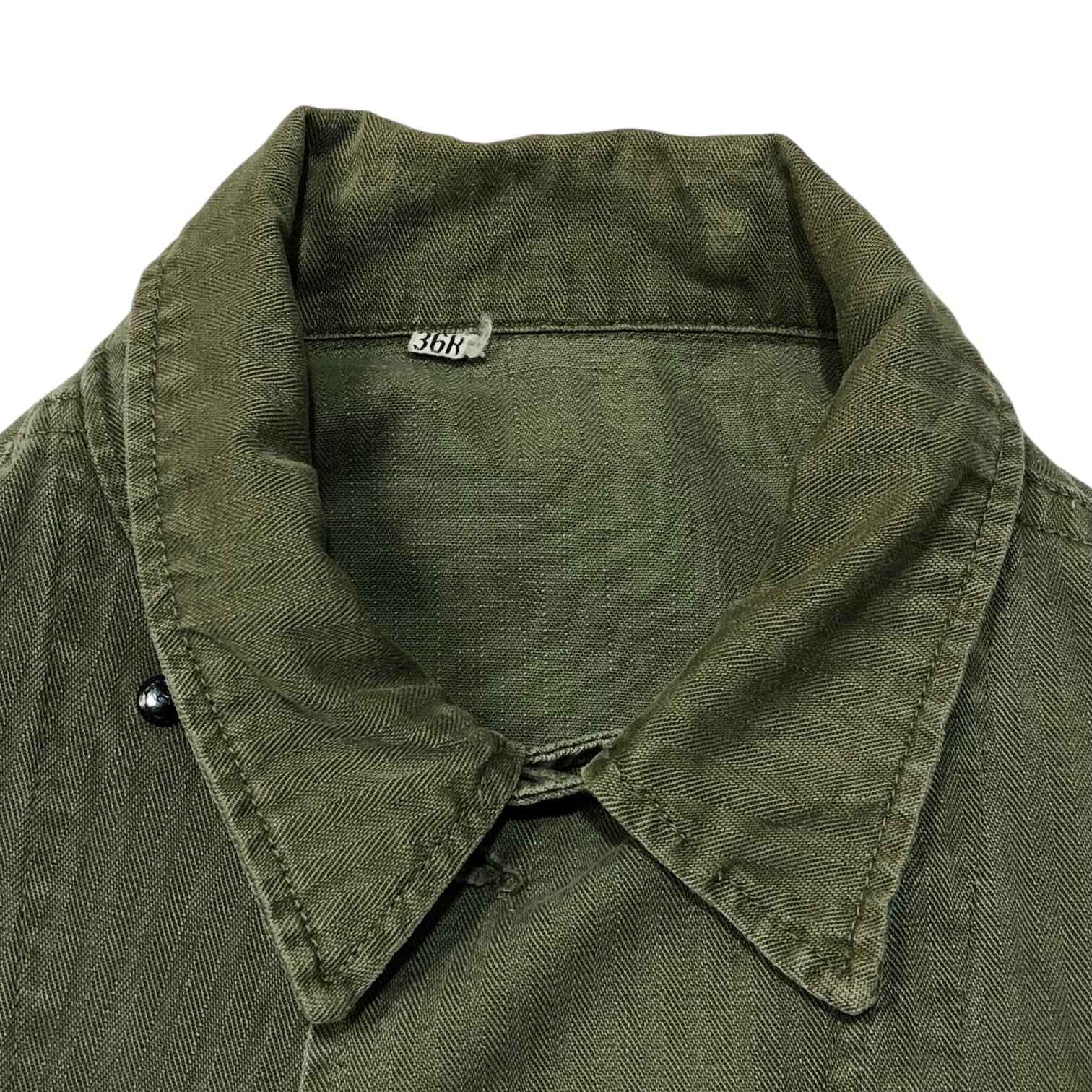 US ARMY(アメリカ軍) 40's~50's M43 HBT jacket ミリタリー フィールド ジャケット 13スターボタン 36R カーキ ヴィンテージ