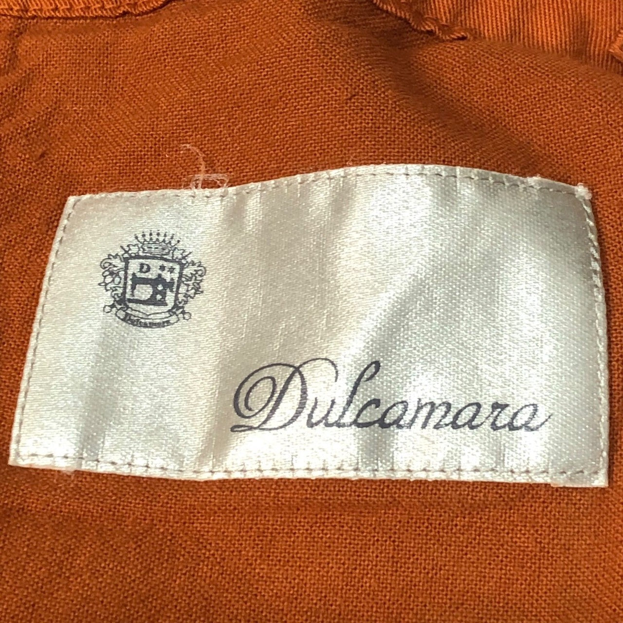 Dulcamara(ドゥルカマラ) Cotton poly product dyed wide easy pants コットンポリ 製品染め ワイド イージーパンツ SIZE 1(S) オレンジ